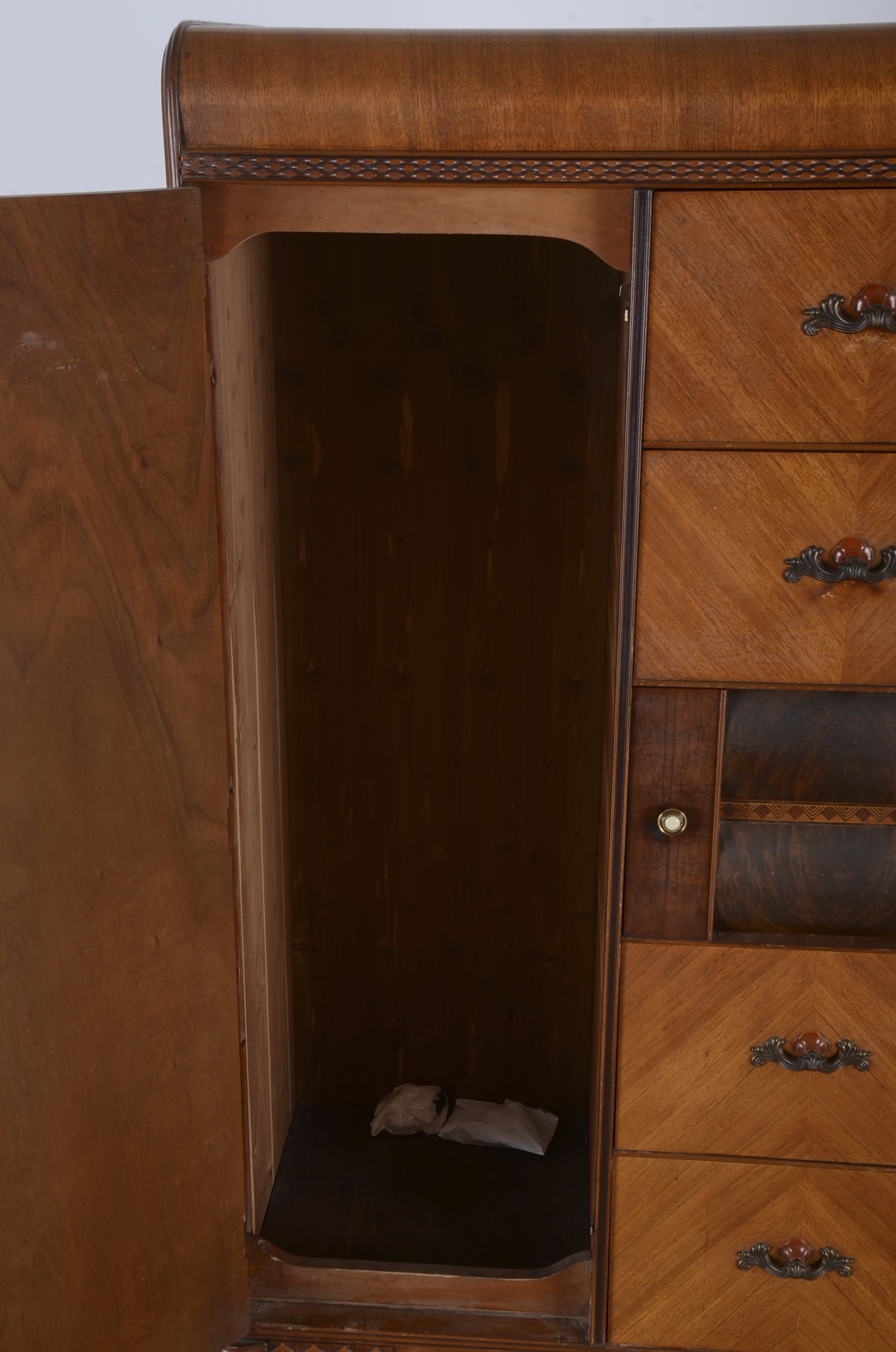 Exquisite Art Deco Waterfall Wardrobe EBTH