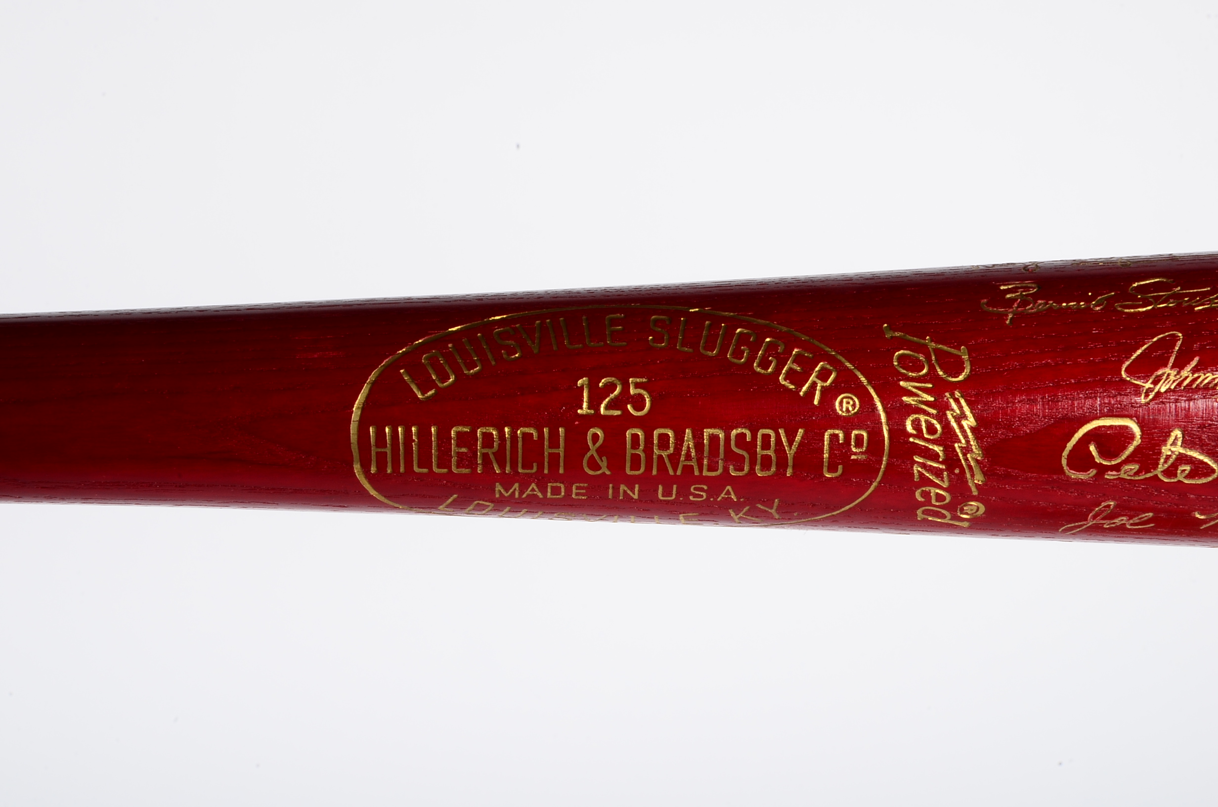 1975 Cincinnati Reds Commemorative Baseball Bat With Replica Signatures
