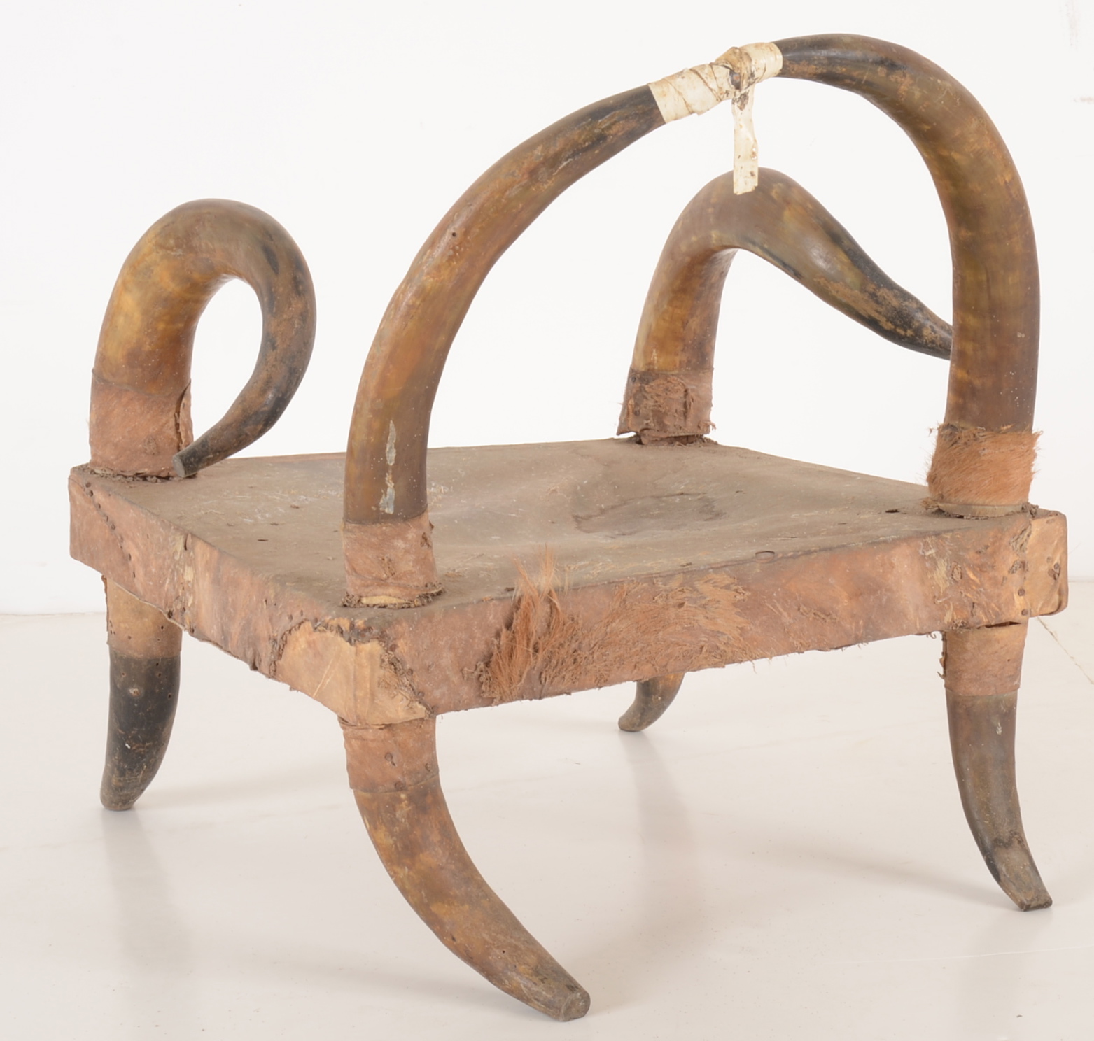 Early Mid Century Steer Horn and Hide Chairs EBTH