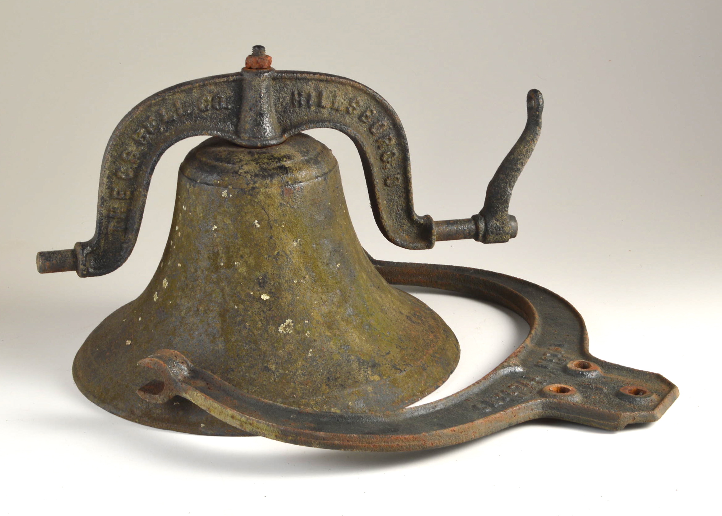 1800's Cast Iron Farm Bell and Yoke, with Bell Upright EBTH