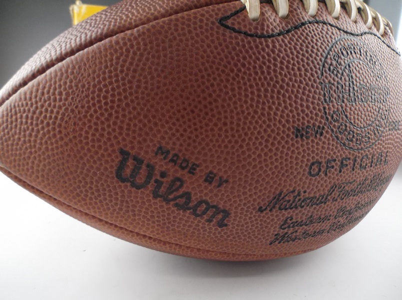 Thorp Official NFL Football with Pete Rozelle Stamp EBTH