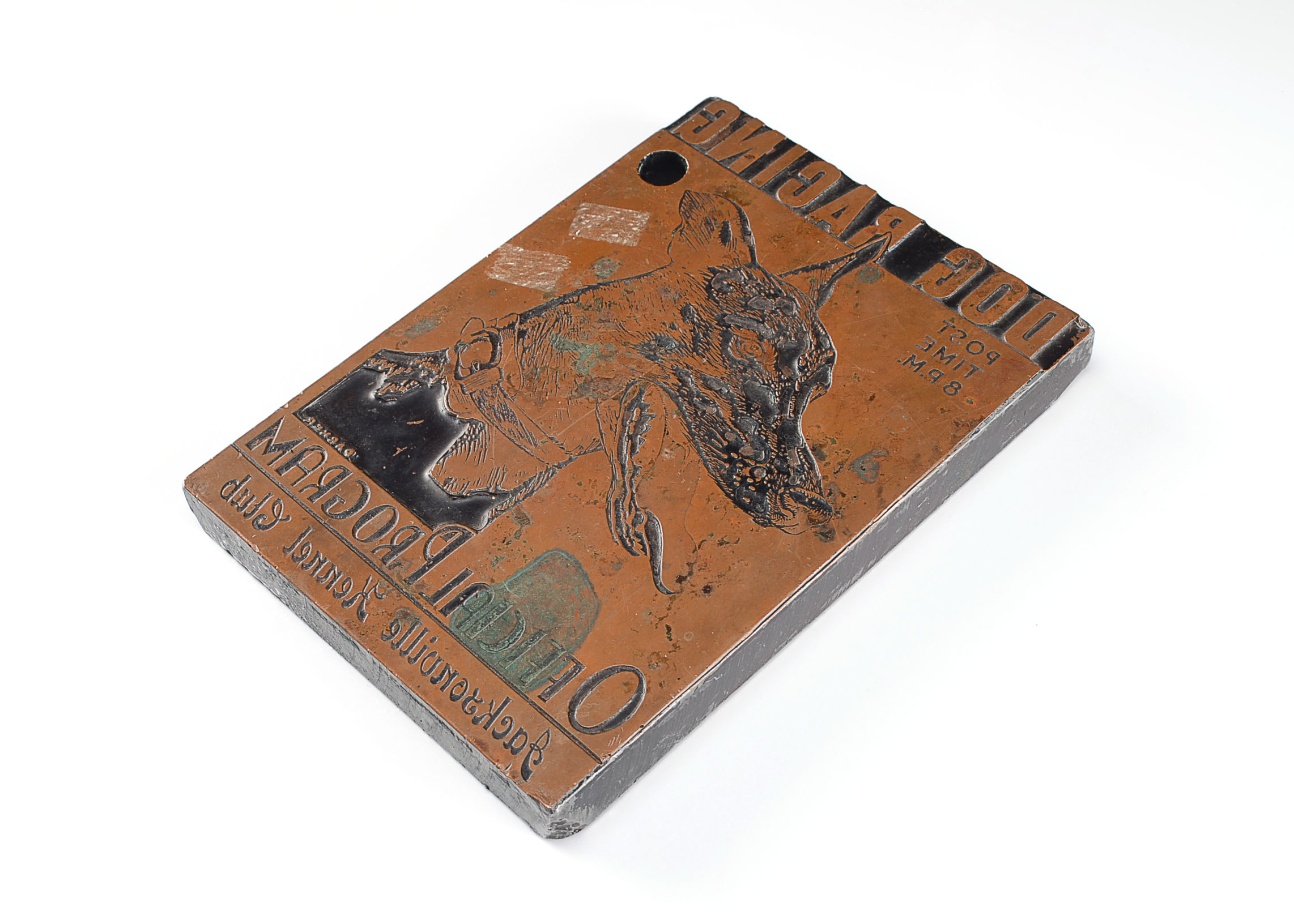 Vintage Printer's Block of the Jacksonville Kennel Club Dog Racing EBTH