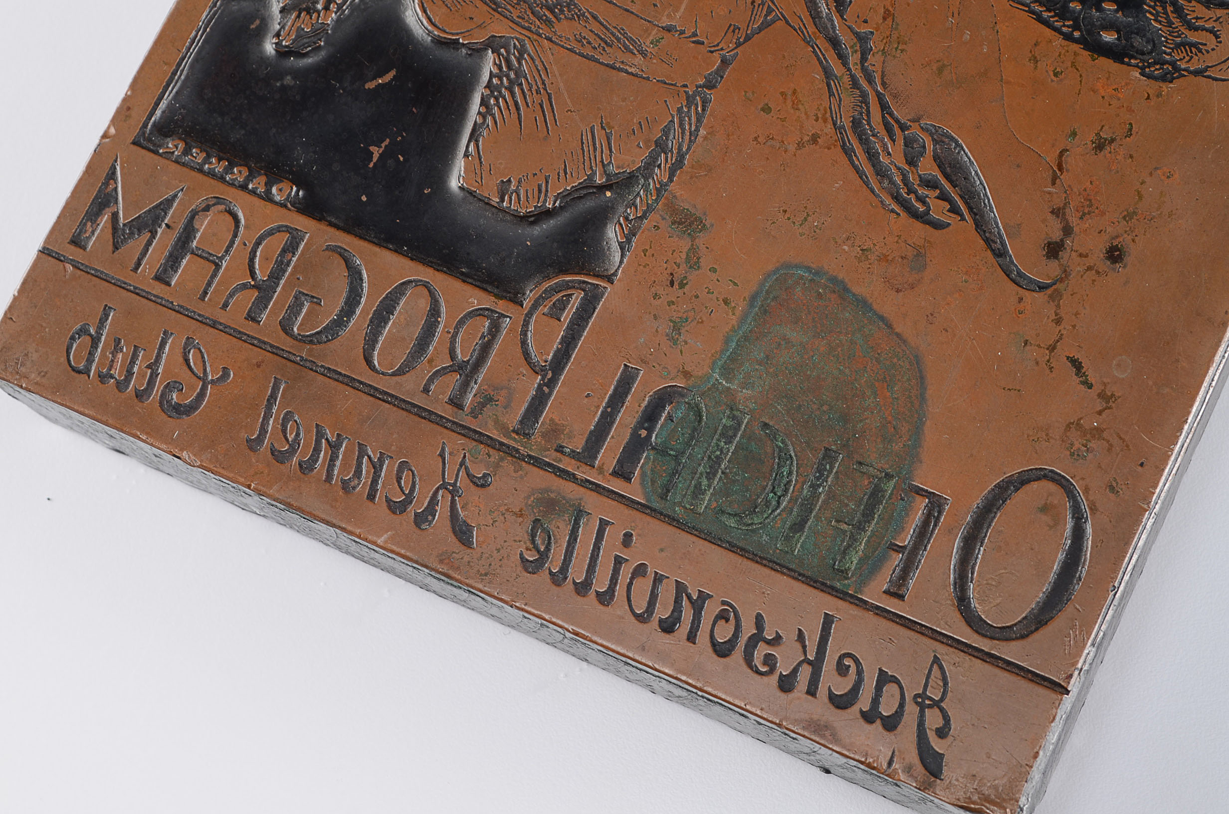 Vintage Printer's Block of the Jacksonville Kennel Club Dog Racing EBTH