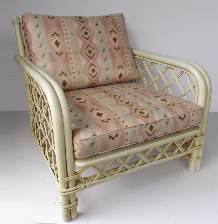 How To Identify Ficks Reed Furniture Mid-Century Ficks Reed Rattan Chair : EBTH