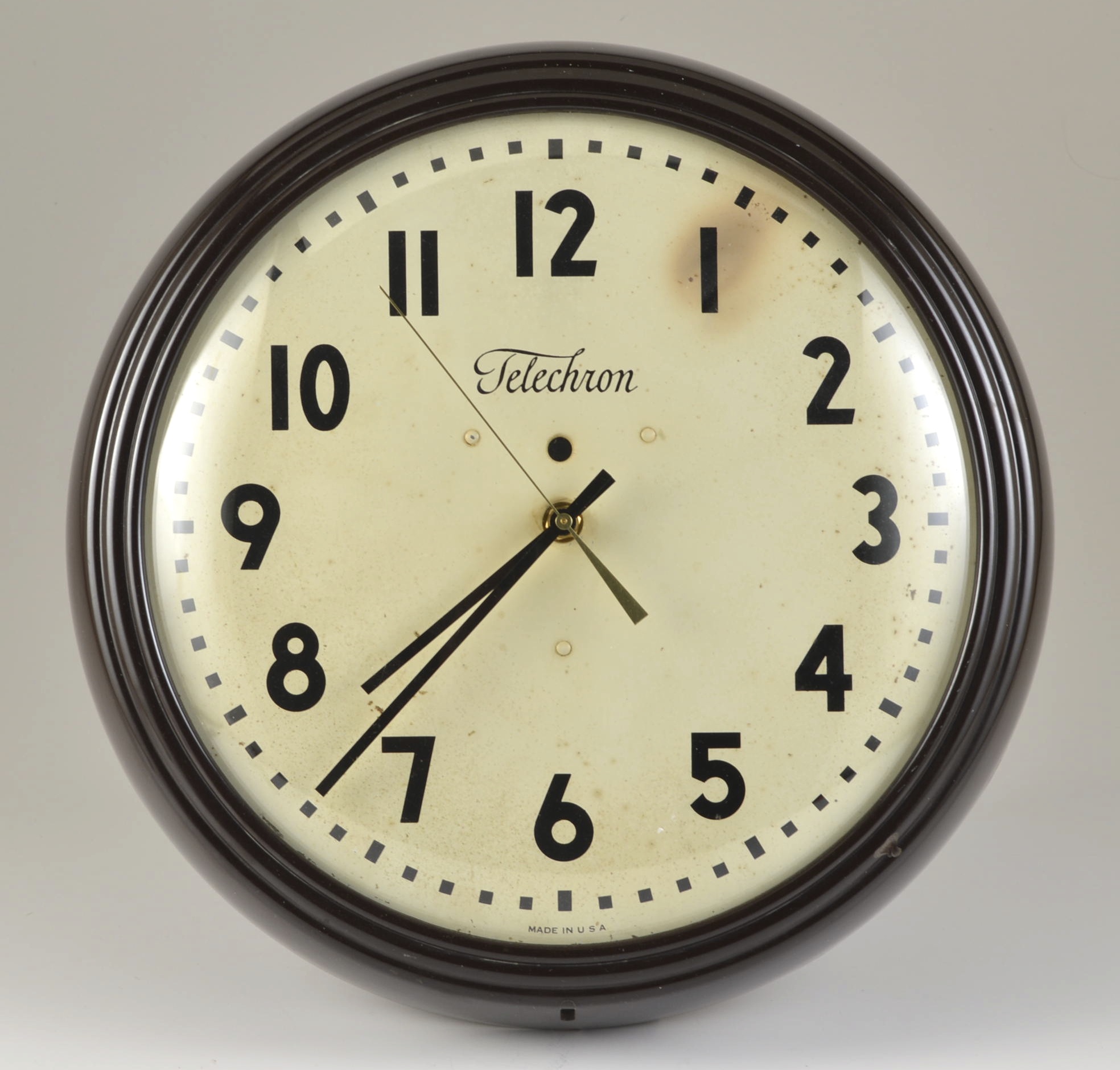 Retro Telechron Metal Wall Clock EBTH