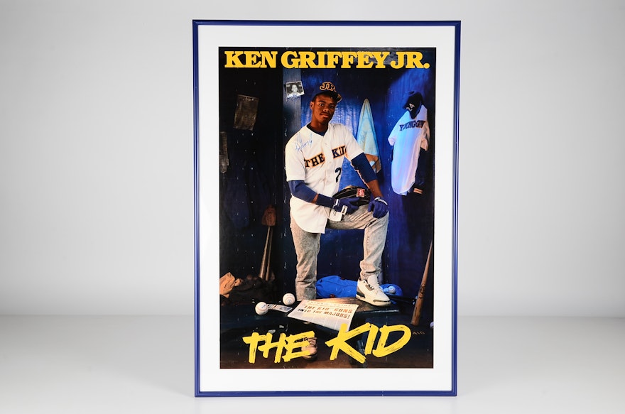 Ken Griffey Jr. and Mom Signed The Kid Poster