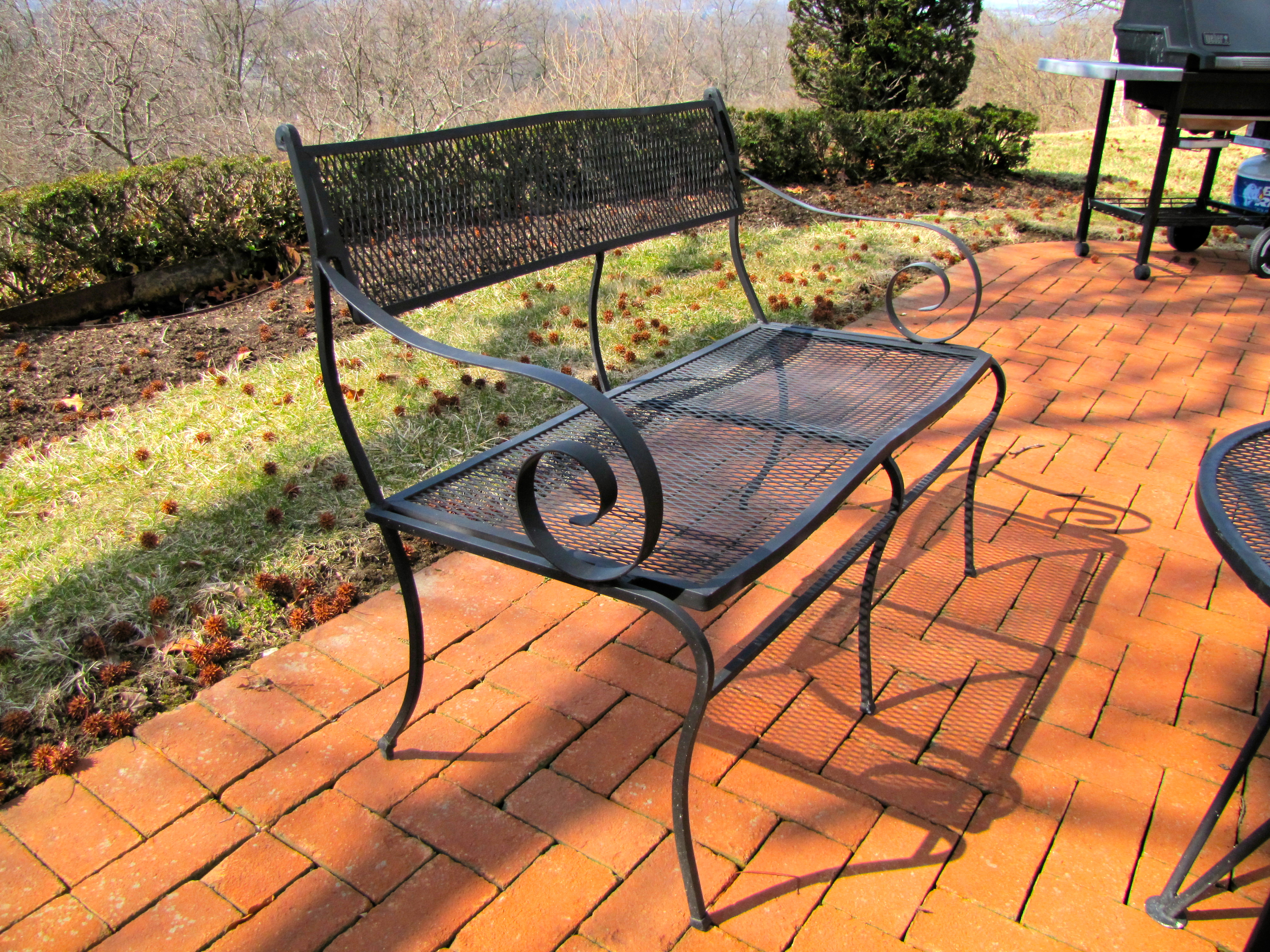 Wrought Iron Casual Patio Seating Set EBTH