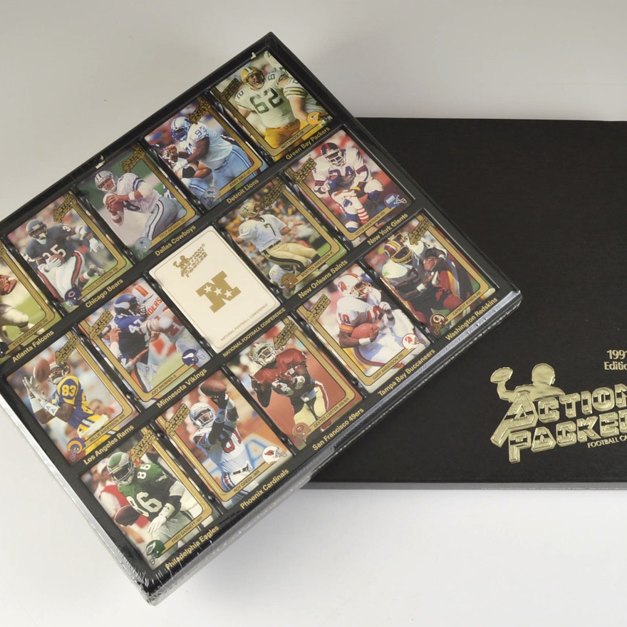 1991 Action Packed Football Card Boxed Set Never Been Opened Ebth