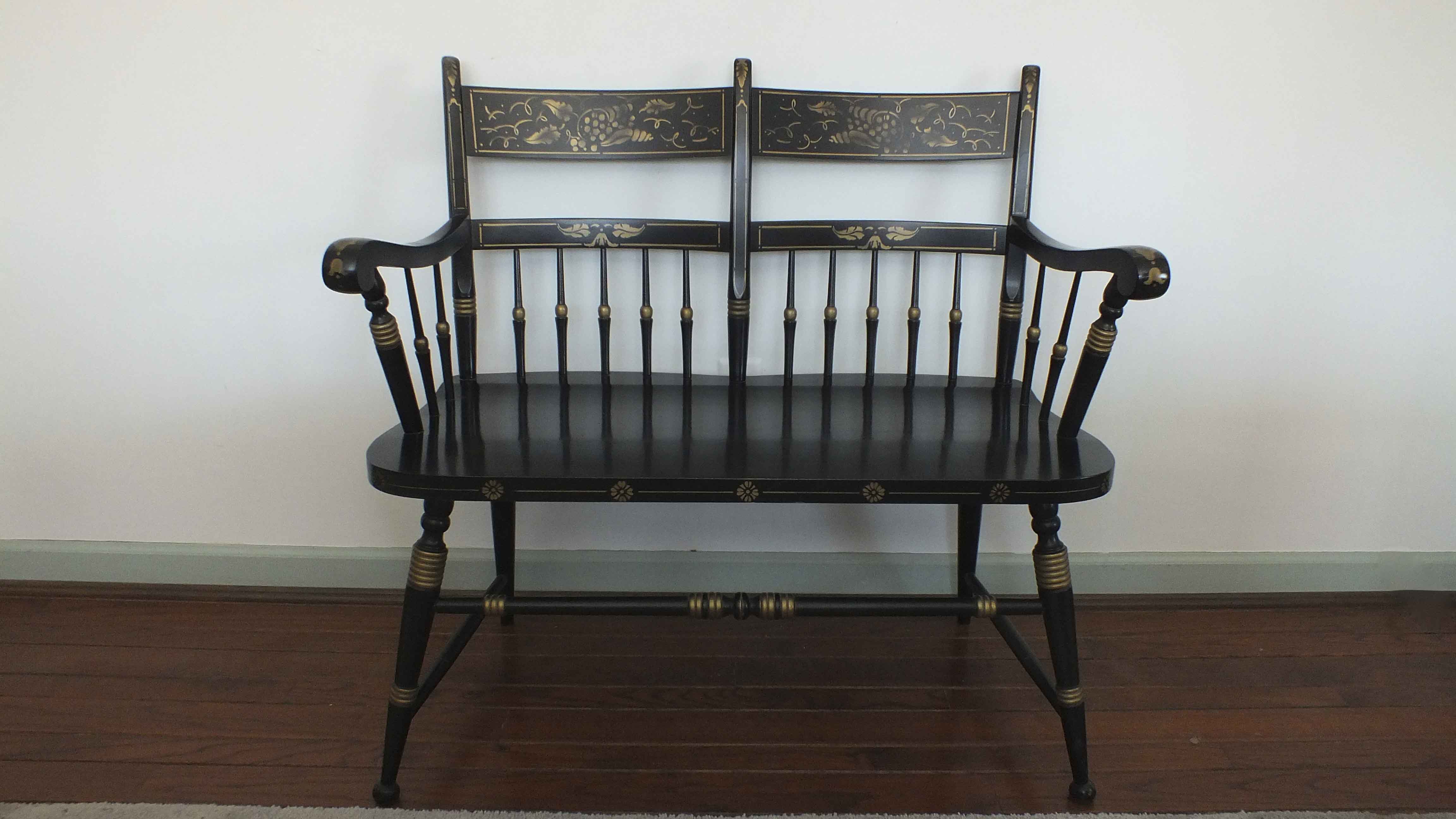 Tell City Chair Two Seater Hitchcock Style Bench EBTH