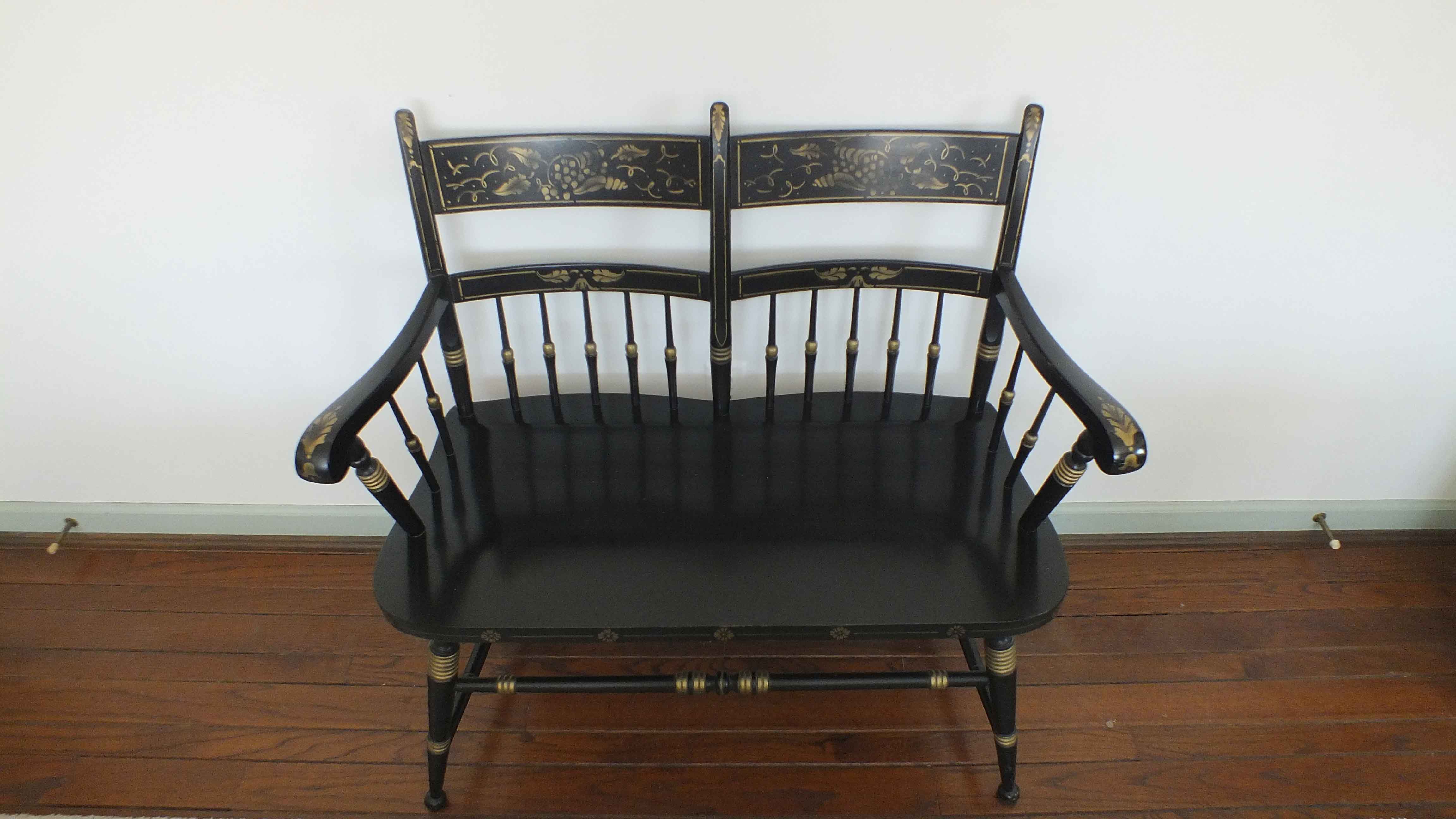 Tell City Chair Two Seater Hitchcock Style Bench EBTH