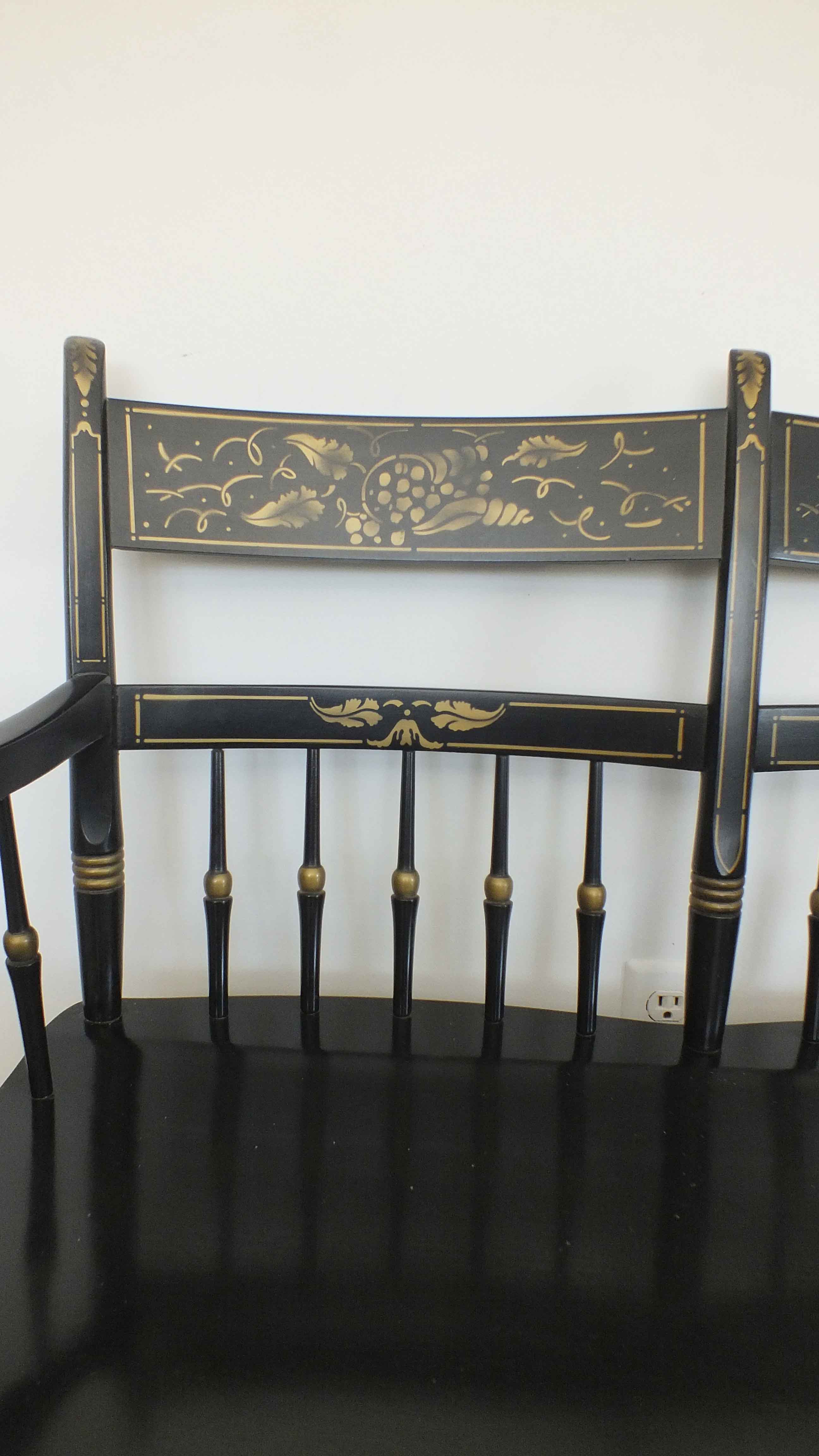 Tell City Chair Two Seater Hitchcock Style Bench EBTH