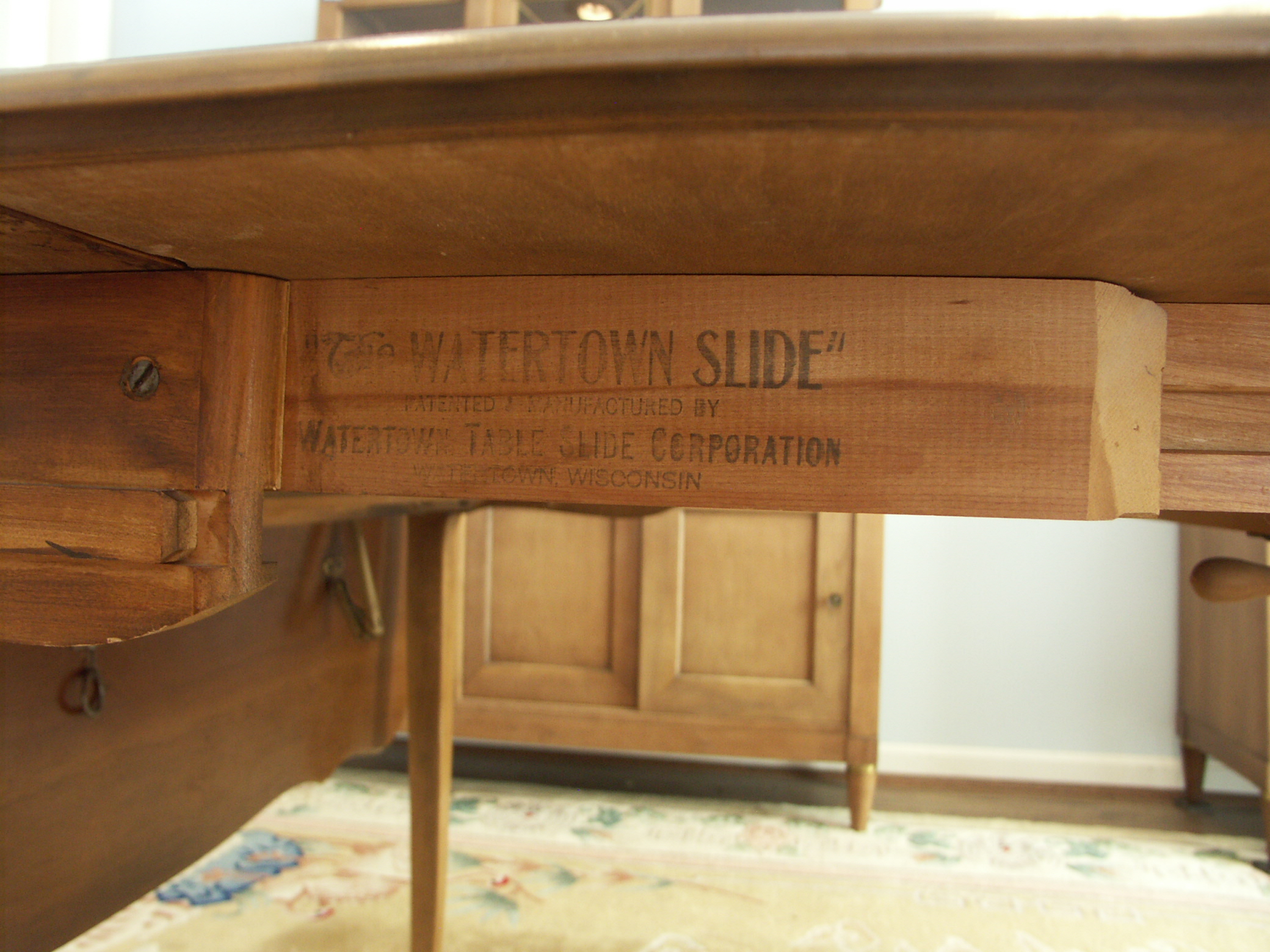 Vintage 'Watertown Slide' Dining Table EBTH