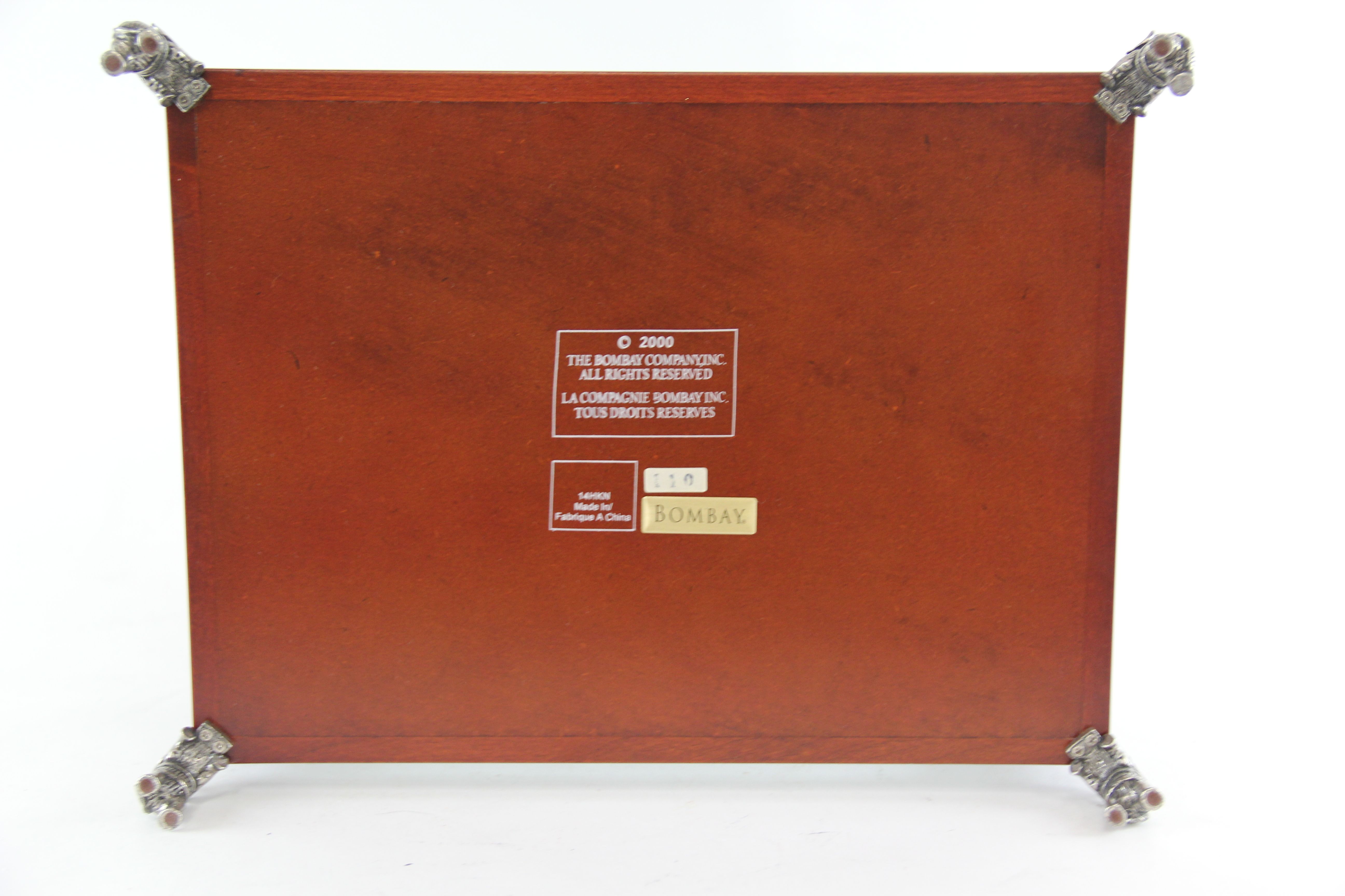 Glass Curio Box with Elephant Feet EBTH