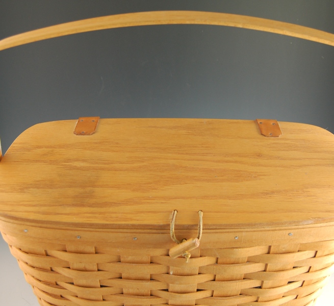 1995 Rectangle Longaberger Basket W\with Liner EBTH