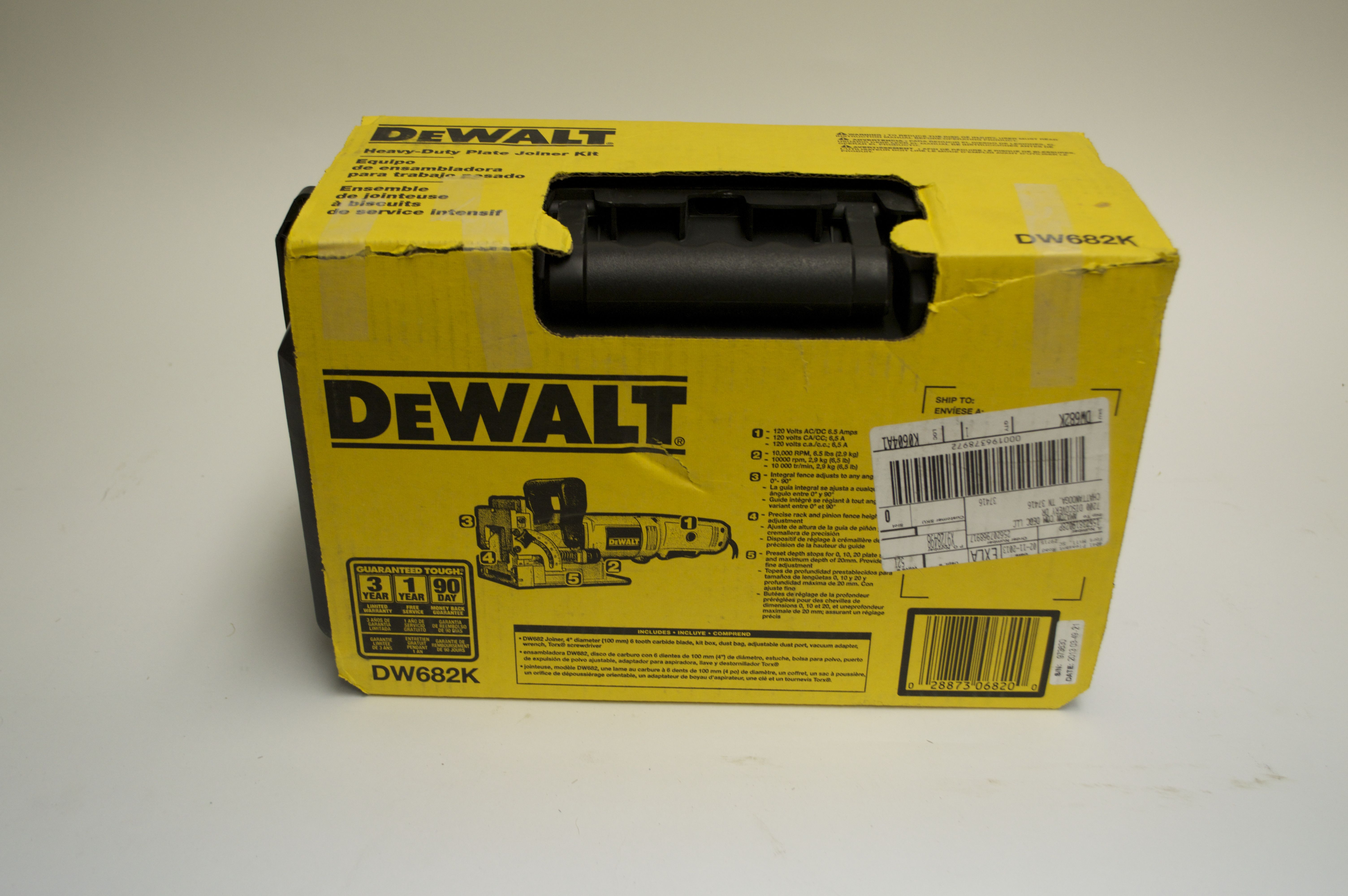 Dewalt DW682K Heavy Duty Plate Joiner Kit EBTH