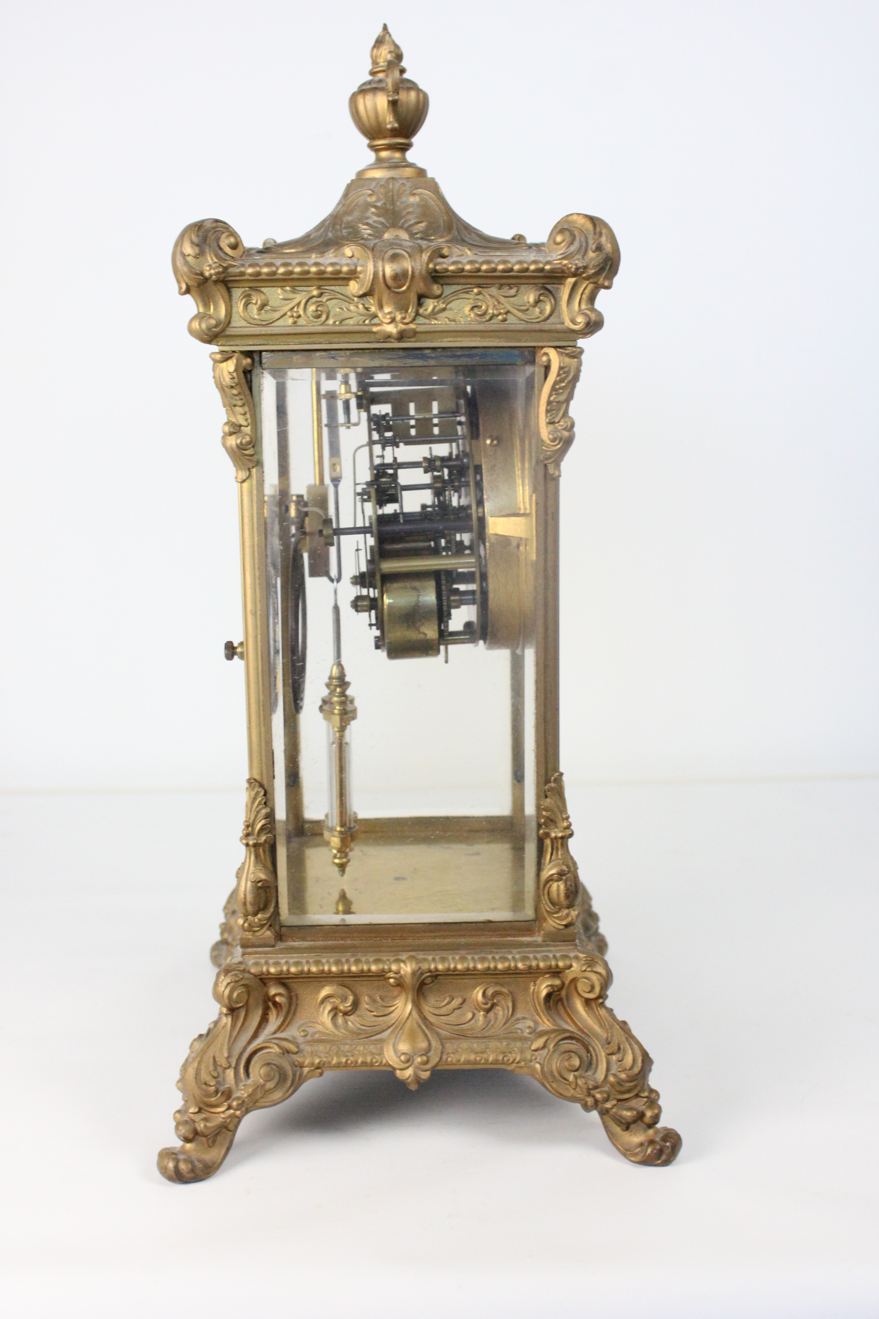 Ansonia Crystal Regulator Mantle Clock EBTH