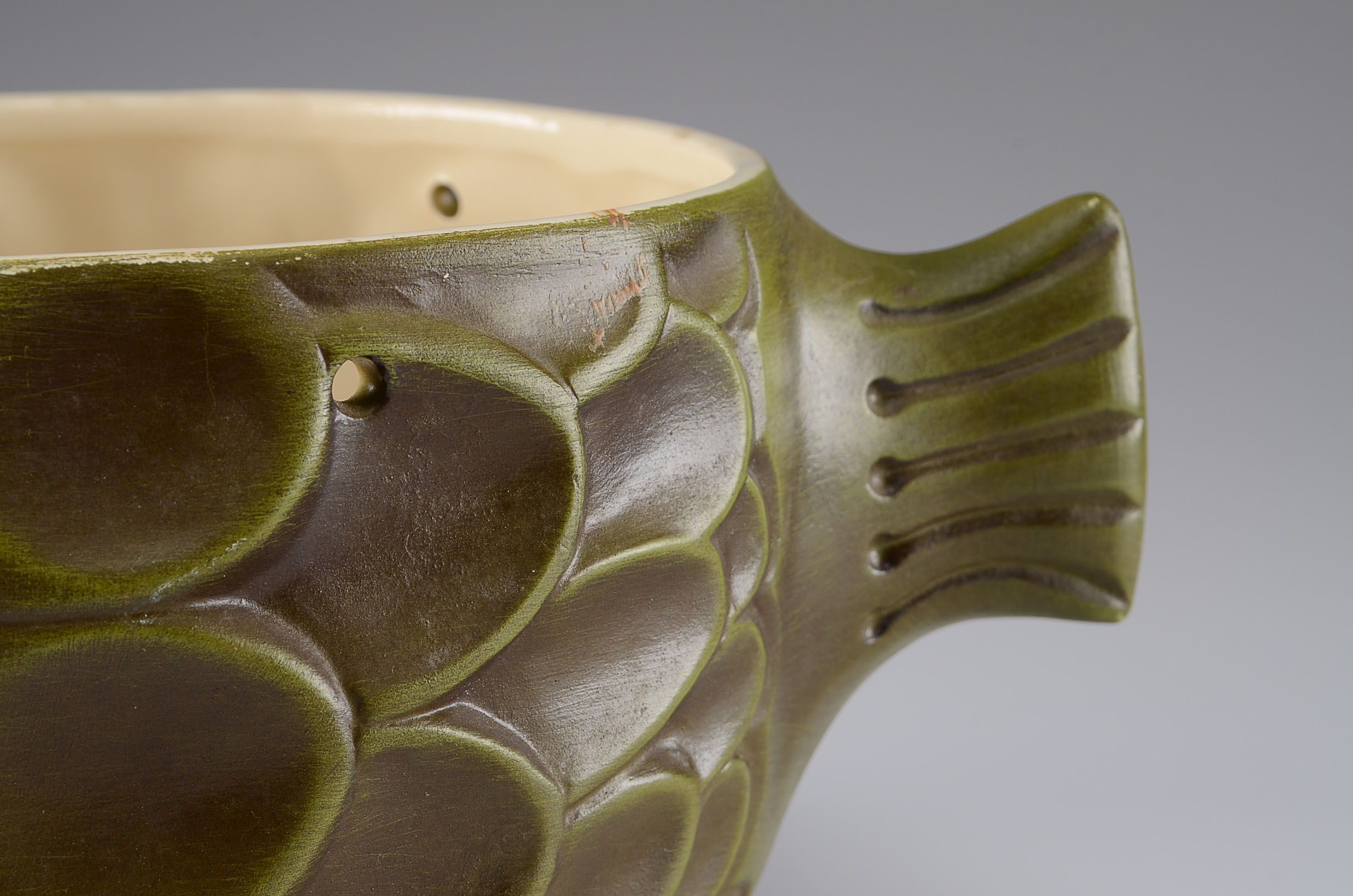 Retro McCoy Hanging Pottery Fish Planter EBTH