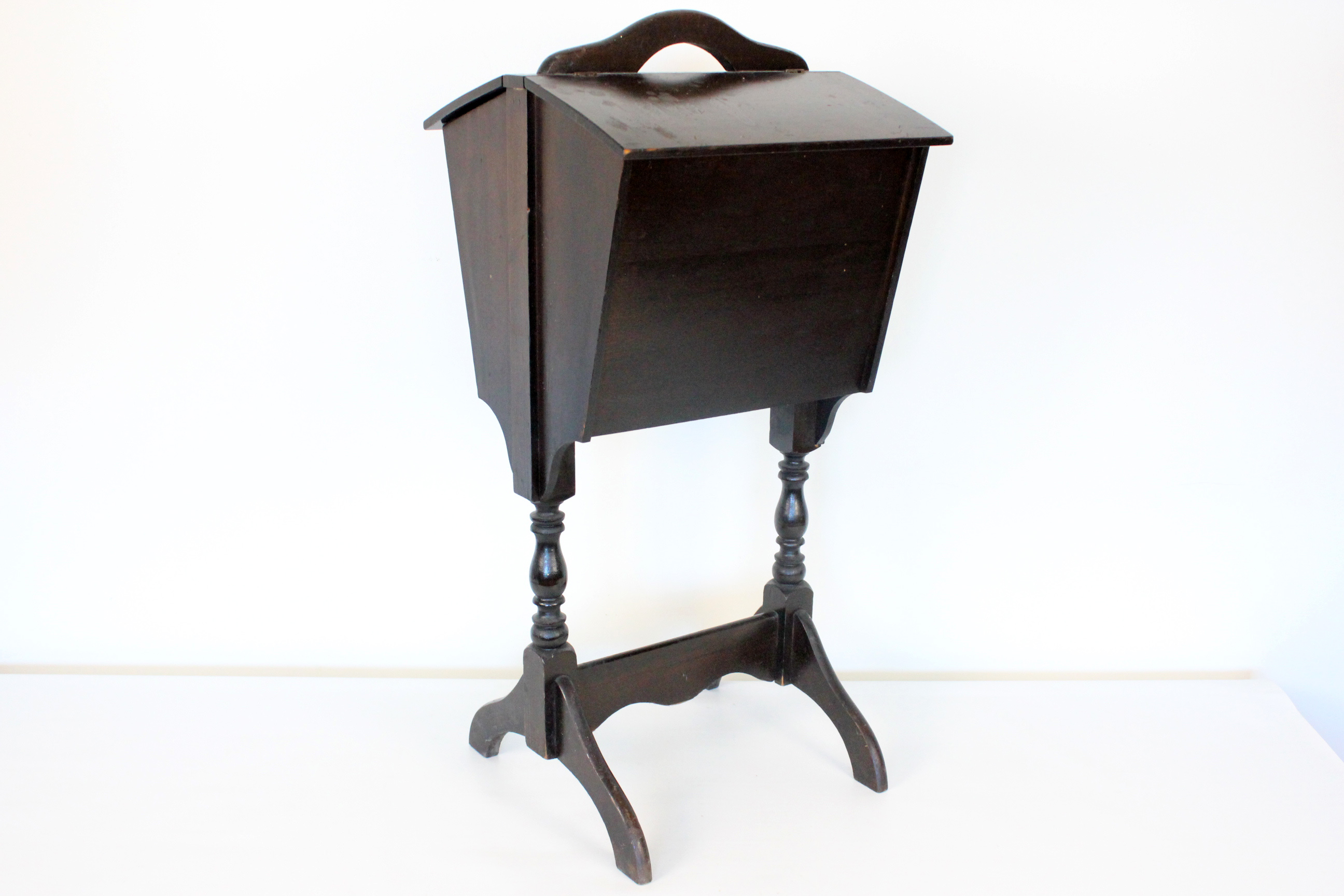 Depression Era Sewing Box Cabinet Ebth