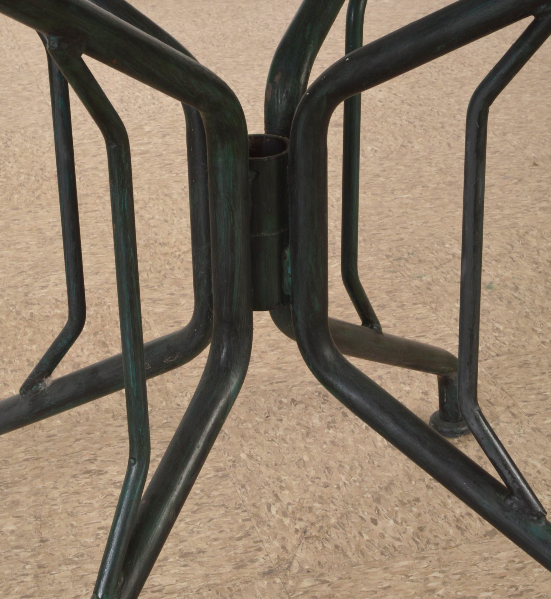 Green Wrought Iron Patio Table and Chairs EBTH