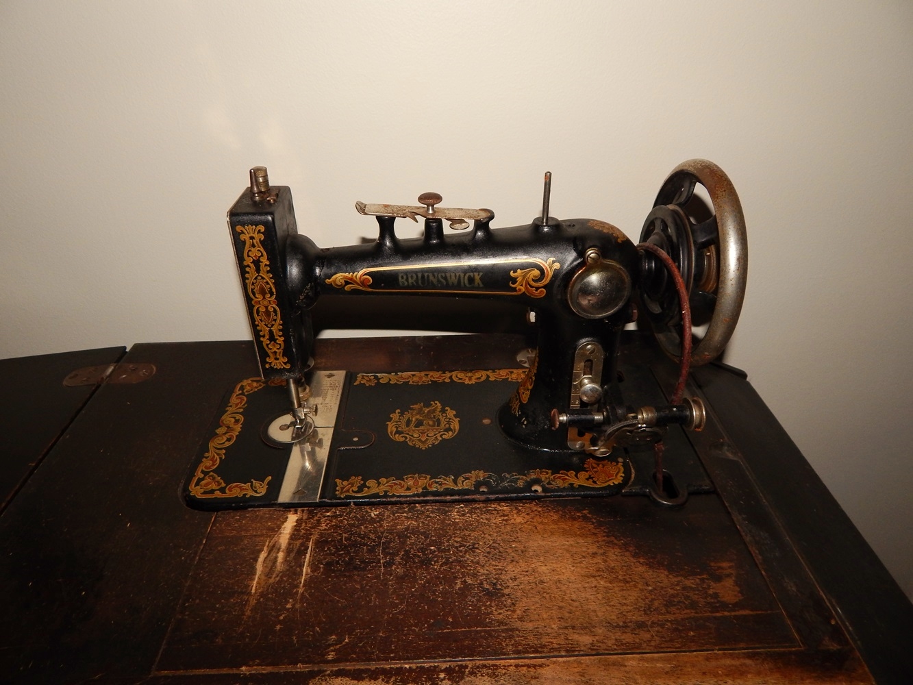 Brunswick Treadle Sewing Machine EBTH