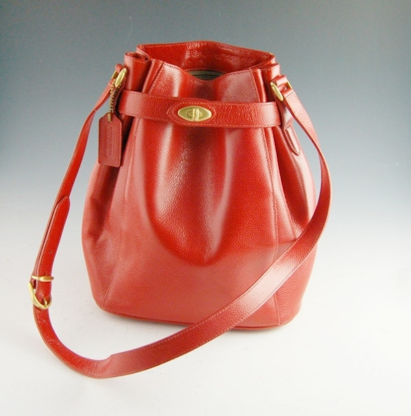 Coach Red Leather Handbag : EBTH