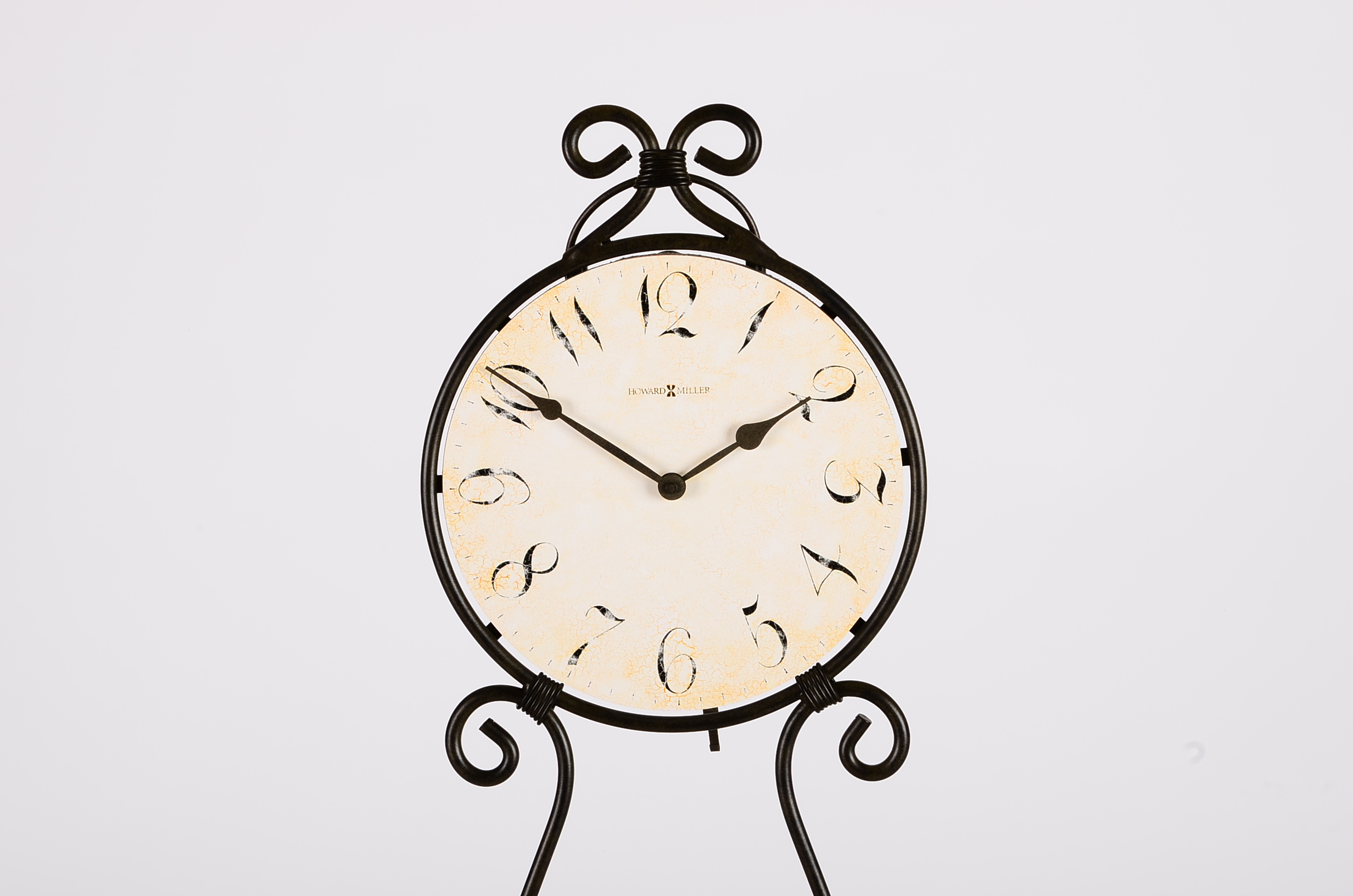 Elegant Howard Miller Wrought Iron Wall Clock EBTH