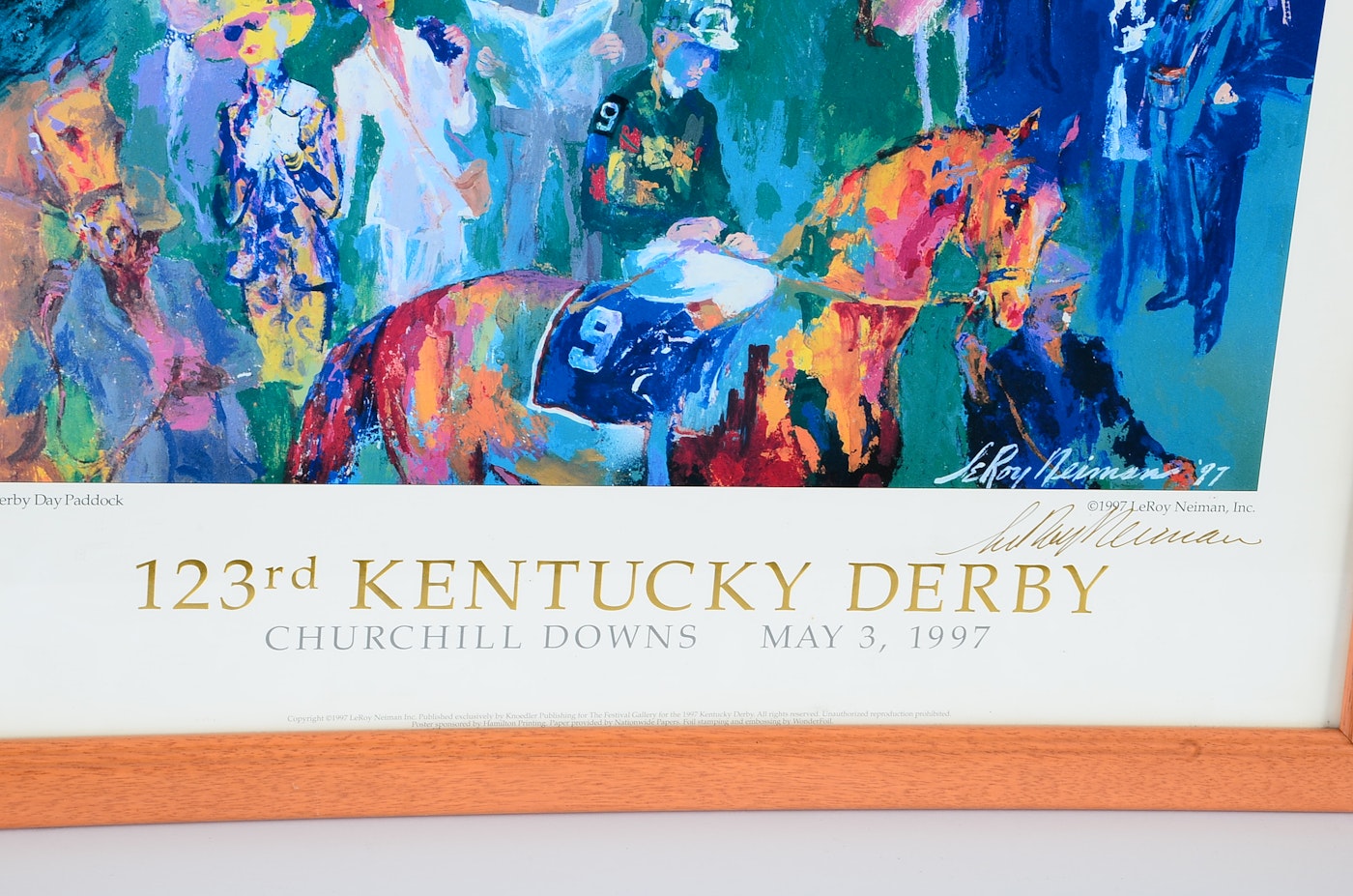 LeRoy Neiman Signed Kentucky Derby Poster EBTH