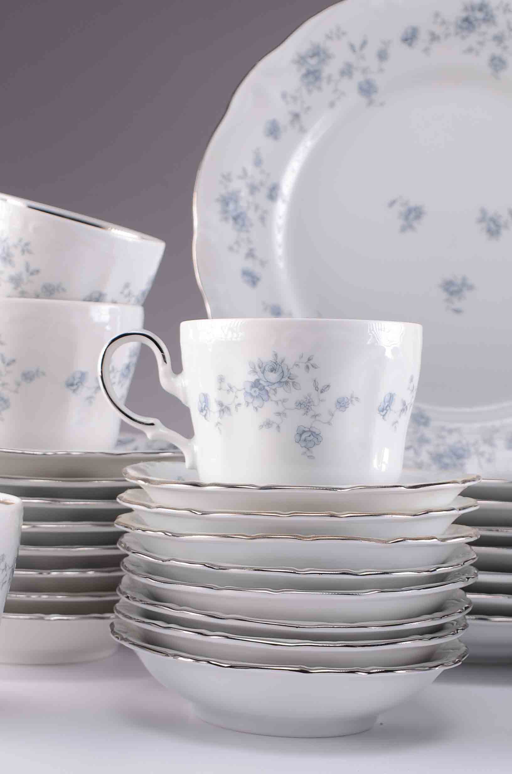 Stunning Johann Haviland "Blue Garland" German China Set EBTH