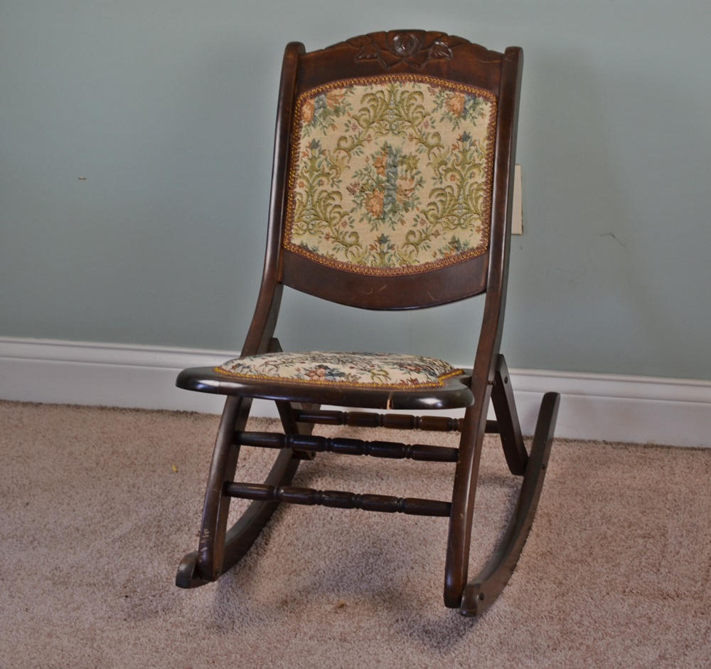 Vintage Folding Sewing Rocker EBTH
