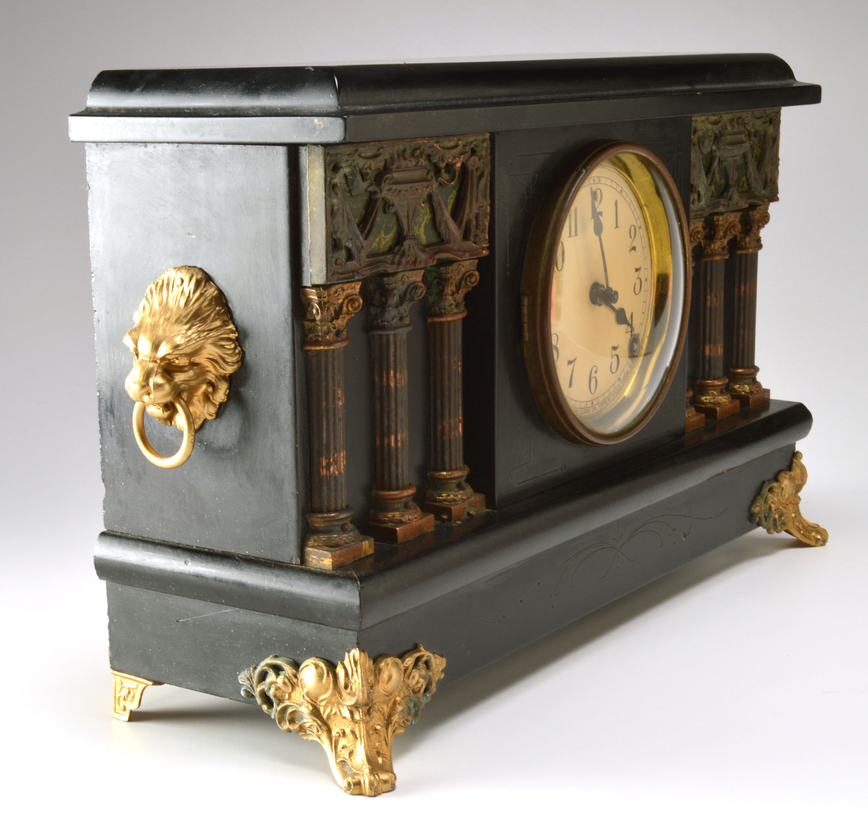 The Sessions Clock Company Black Mantle Clock EBTH