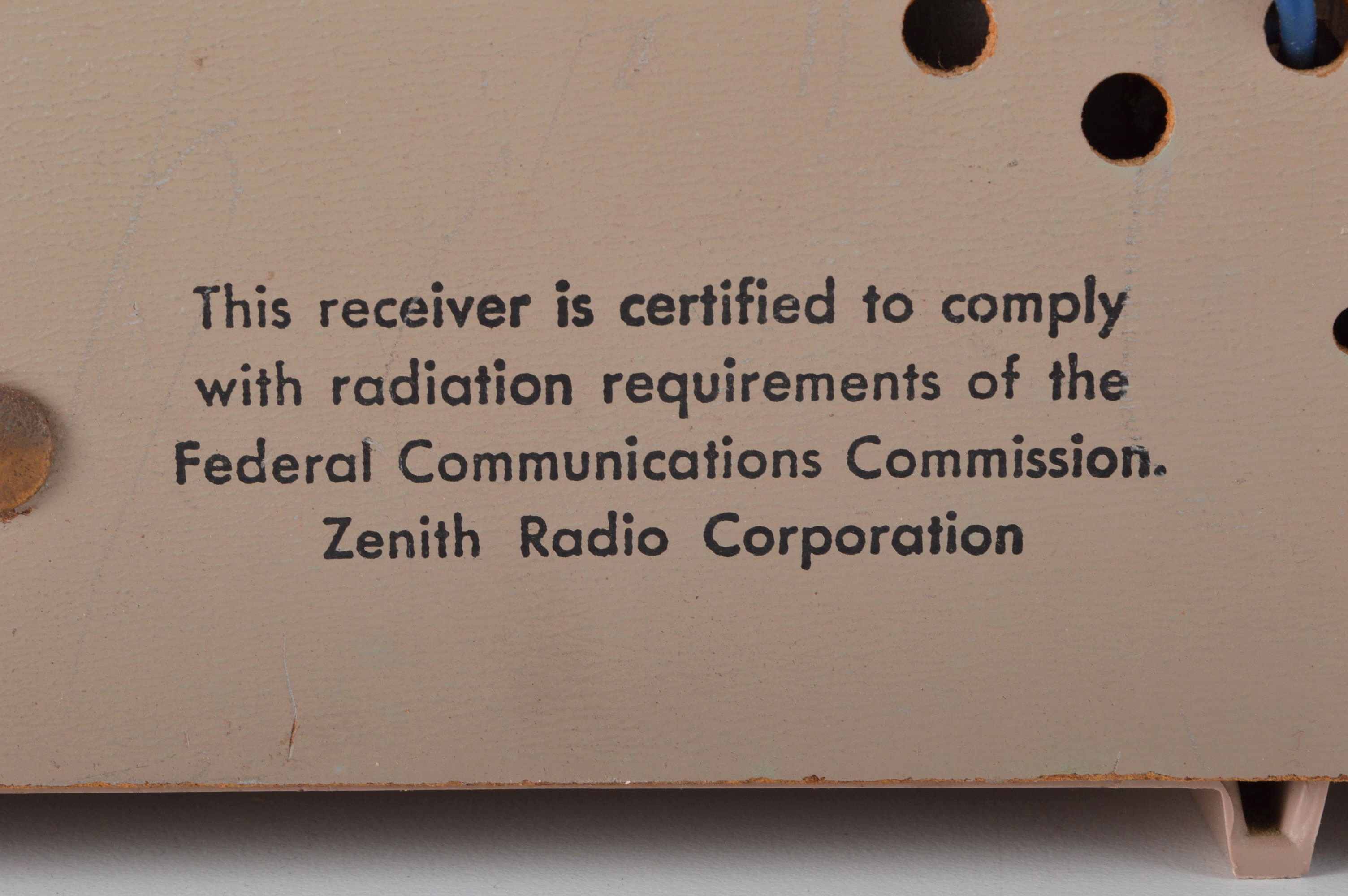 Vintage Zenith Alarm Clock Tube Radio EBTH