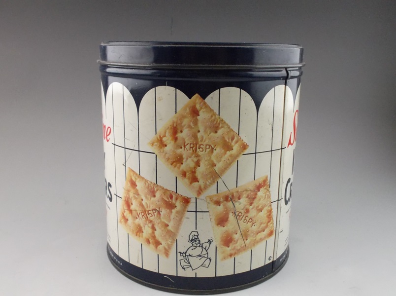 Vintage Sunshine Krispy Crackers Tin Can EBTH