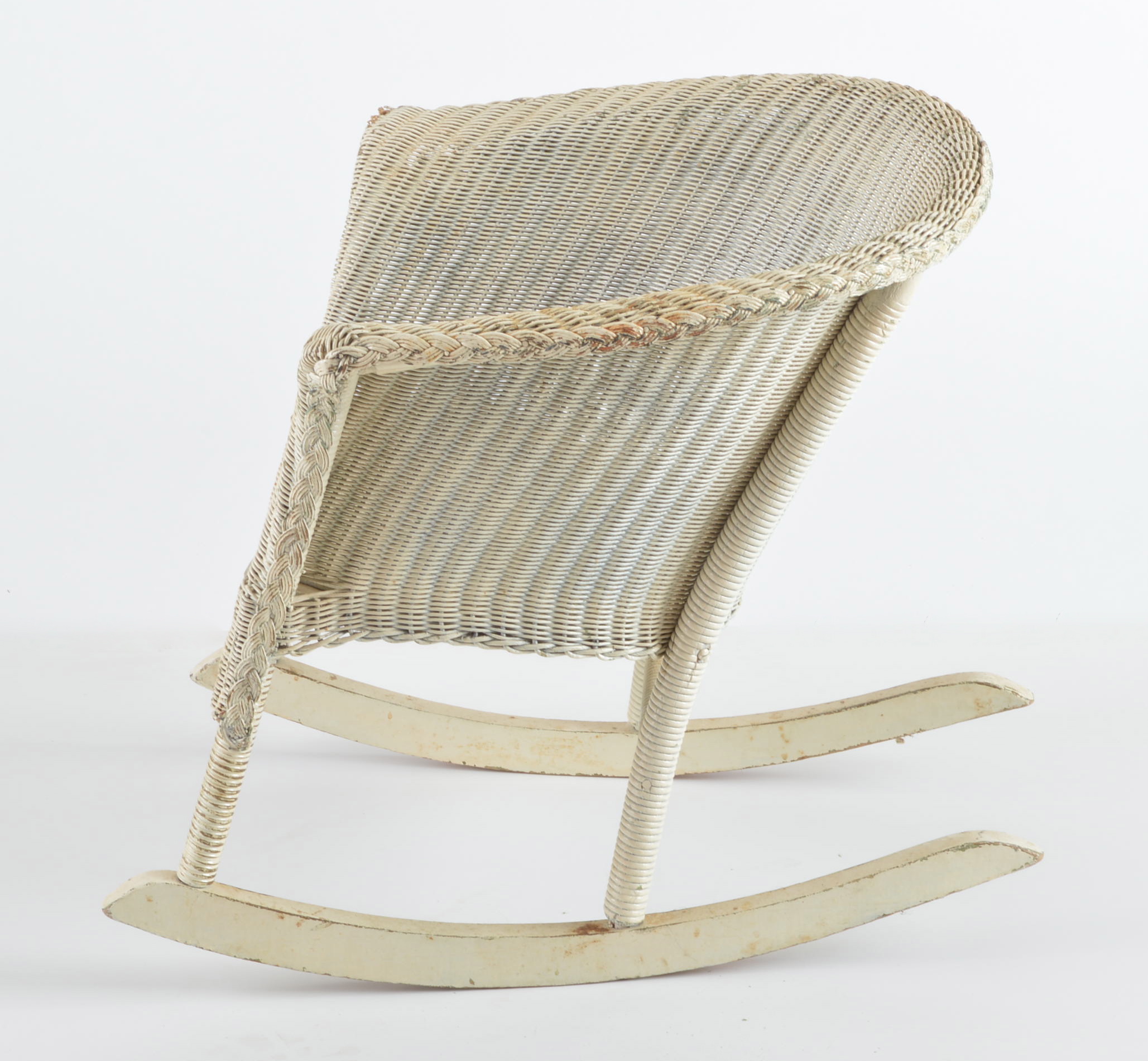 Vintage Child's Wicker Rocking Chair EBTH