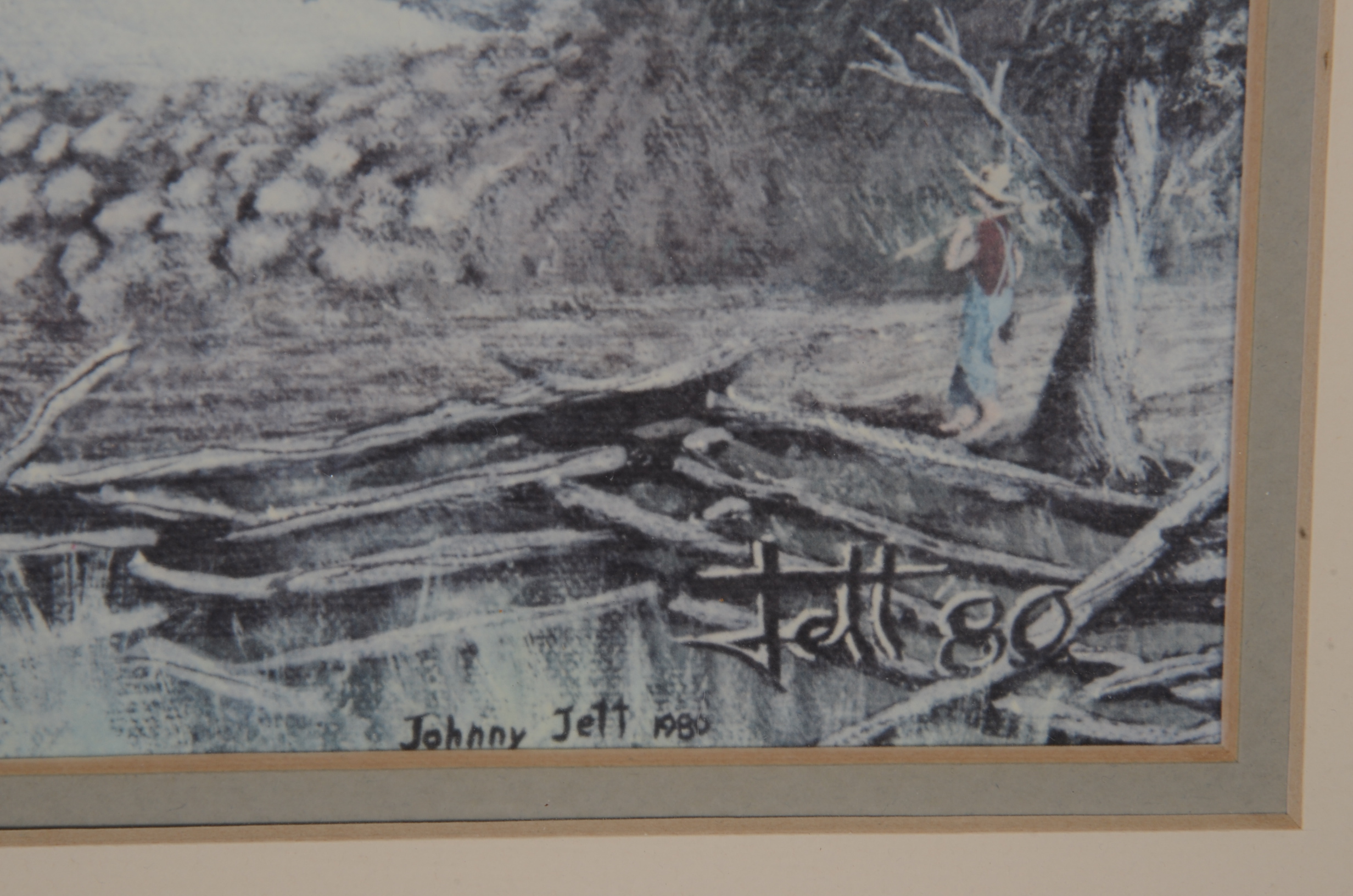 Johnny Jett Print Titled "Muse's Mill 1870, Muse's Mill Kentucky" EBTH