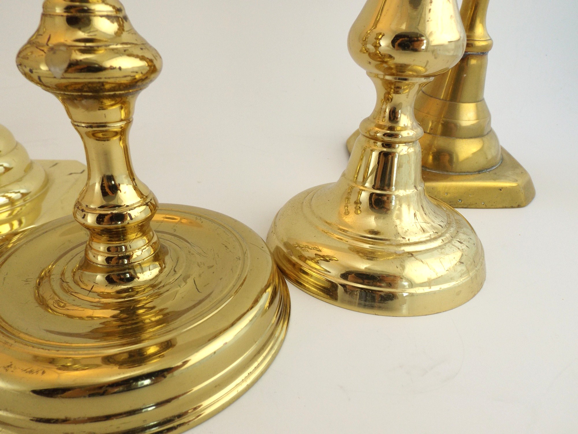 Polished Brass Candle Holders EBTH