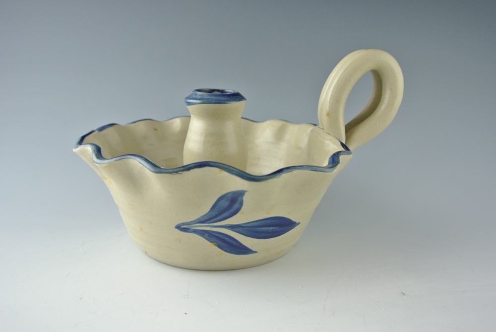 Delft Koffie Jar with Lid and HandThrown Pottery Items EBTH