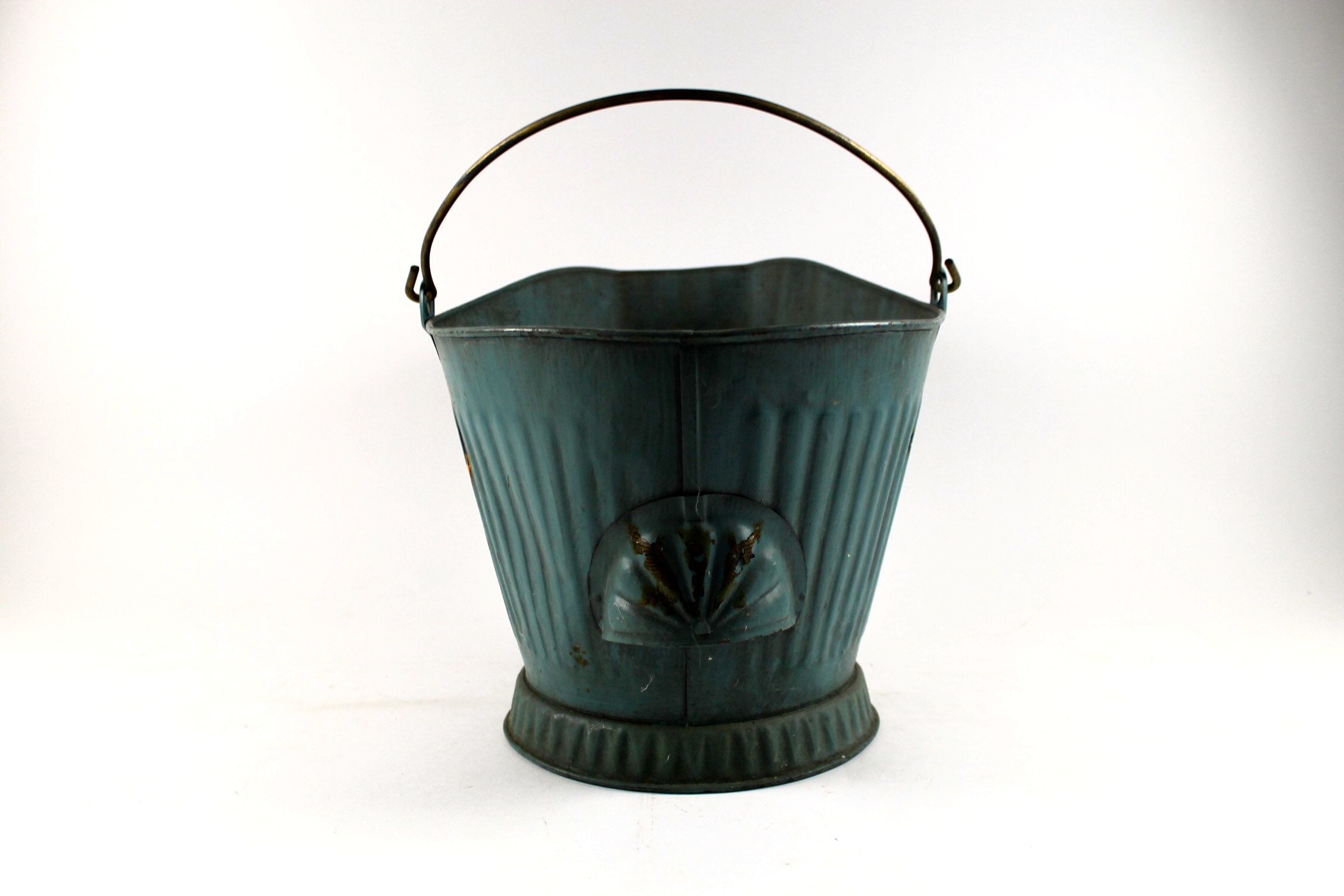 Antique Metal Coal Bucket EBTH