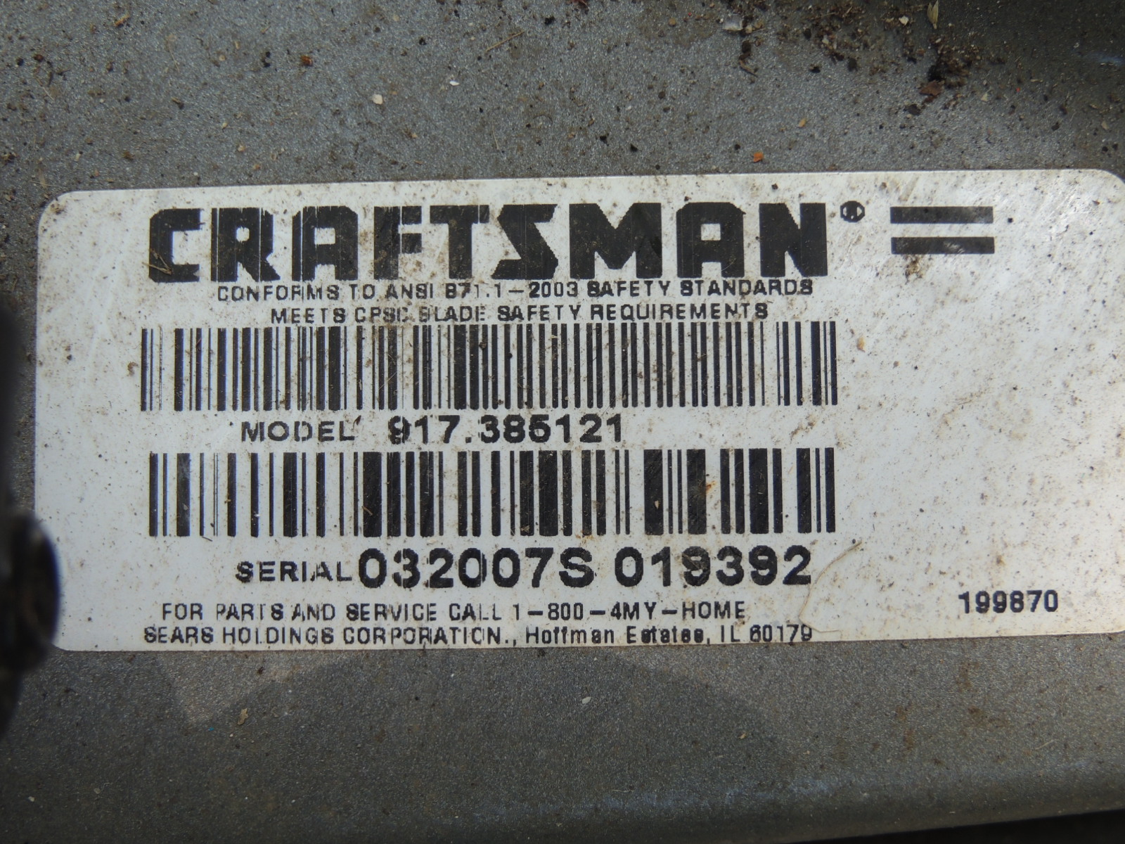 Craftsman 550 Push Mower EBTH