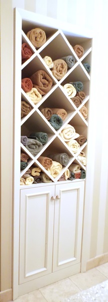 Built In Bathroom Towel Cabinet Ebth