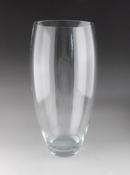Large Oval Crystal Vase EBTH