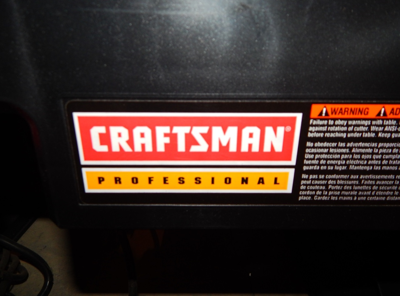 Craftsman Professional Router Table EBTH