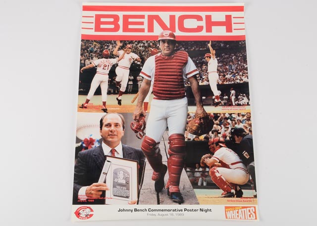 Commemorative Johnny Bench Poster Ebth