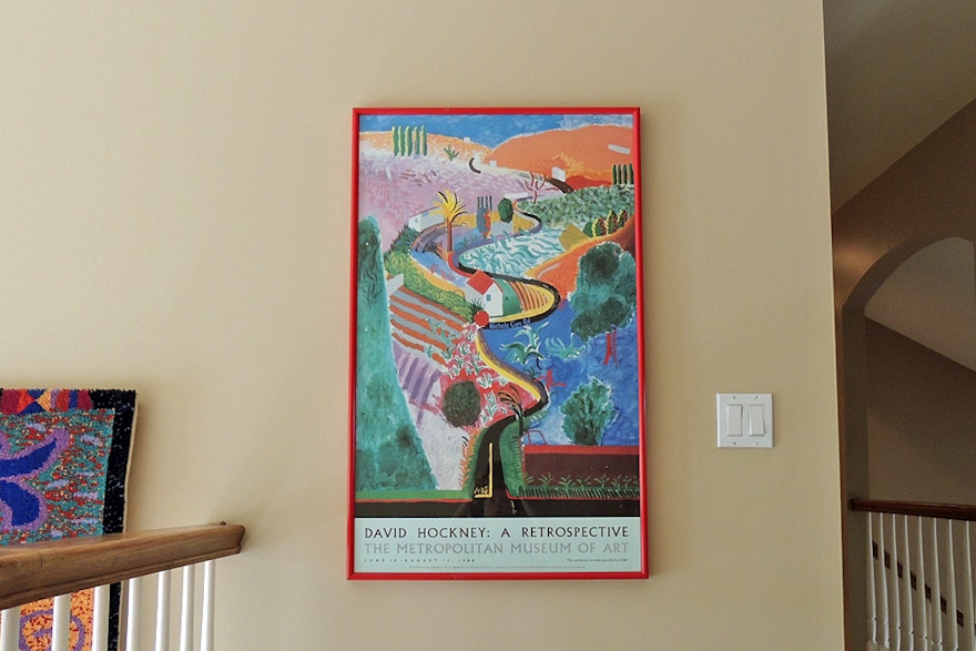David Hockney "Nichols Canyon" the Met Museum Poster 1988 ...