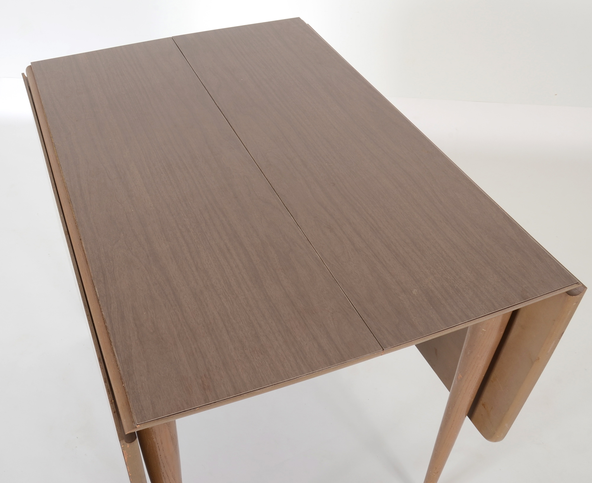 MidCentury 'Keller' Dining Table with Six Walnut Chairs EBTH