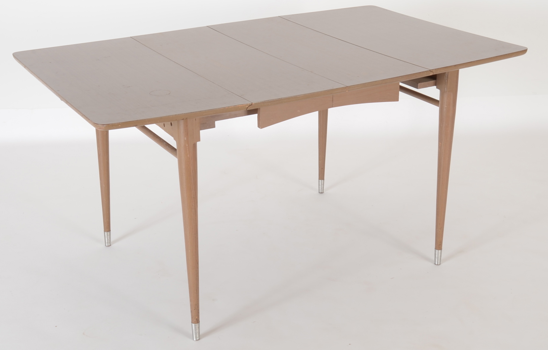 MidCentury 'Keller' Dining Table with Six Walnut Chairs EBTH