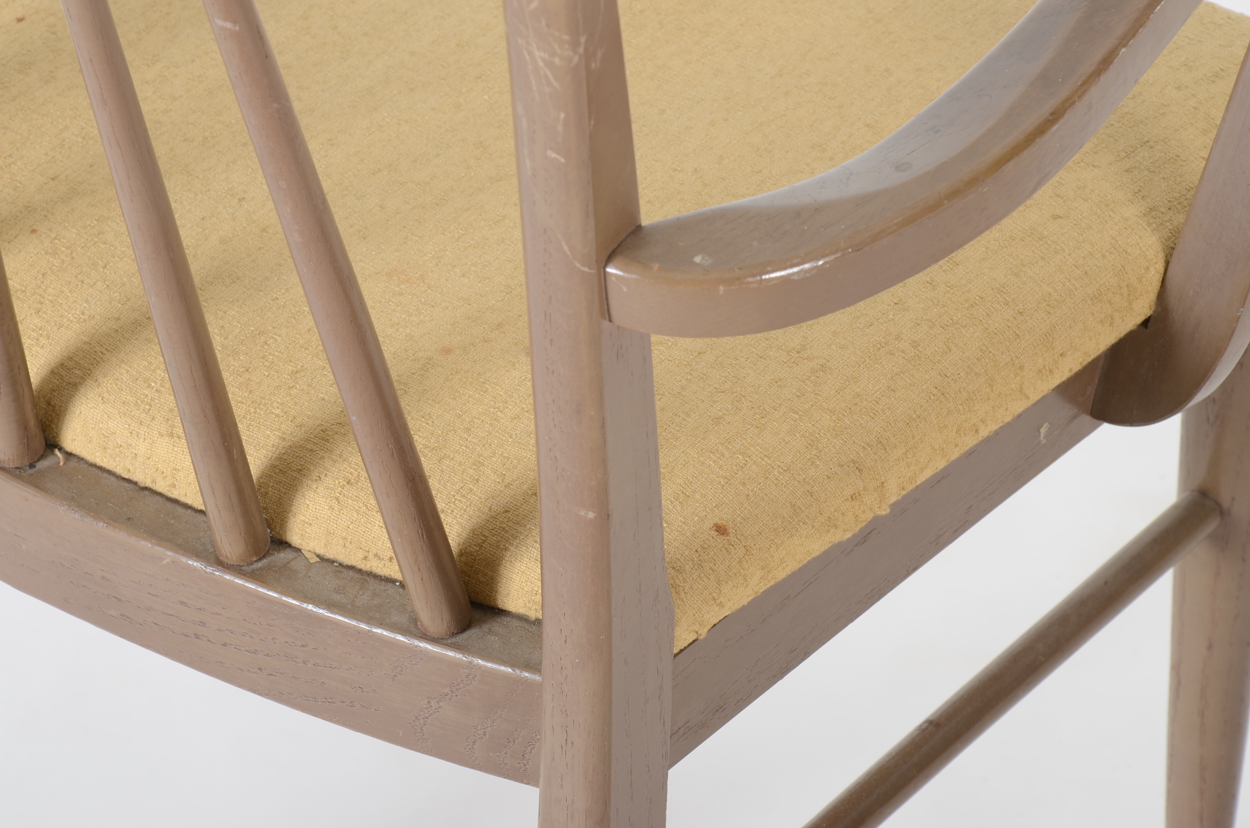 MidCentury 'Keller' Dining Table with Six Walnut Chairs EBTH