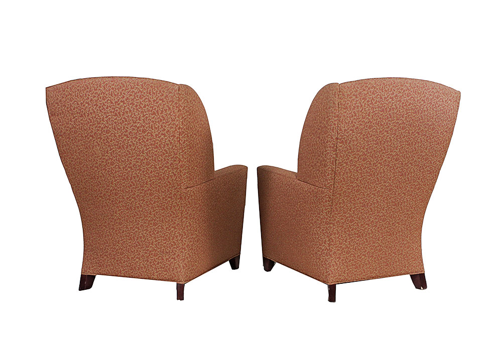 Salmon Colored Armchairs EBTH