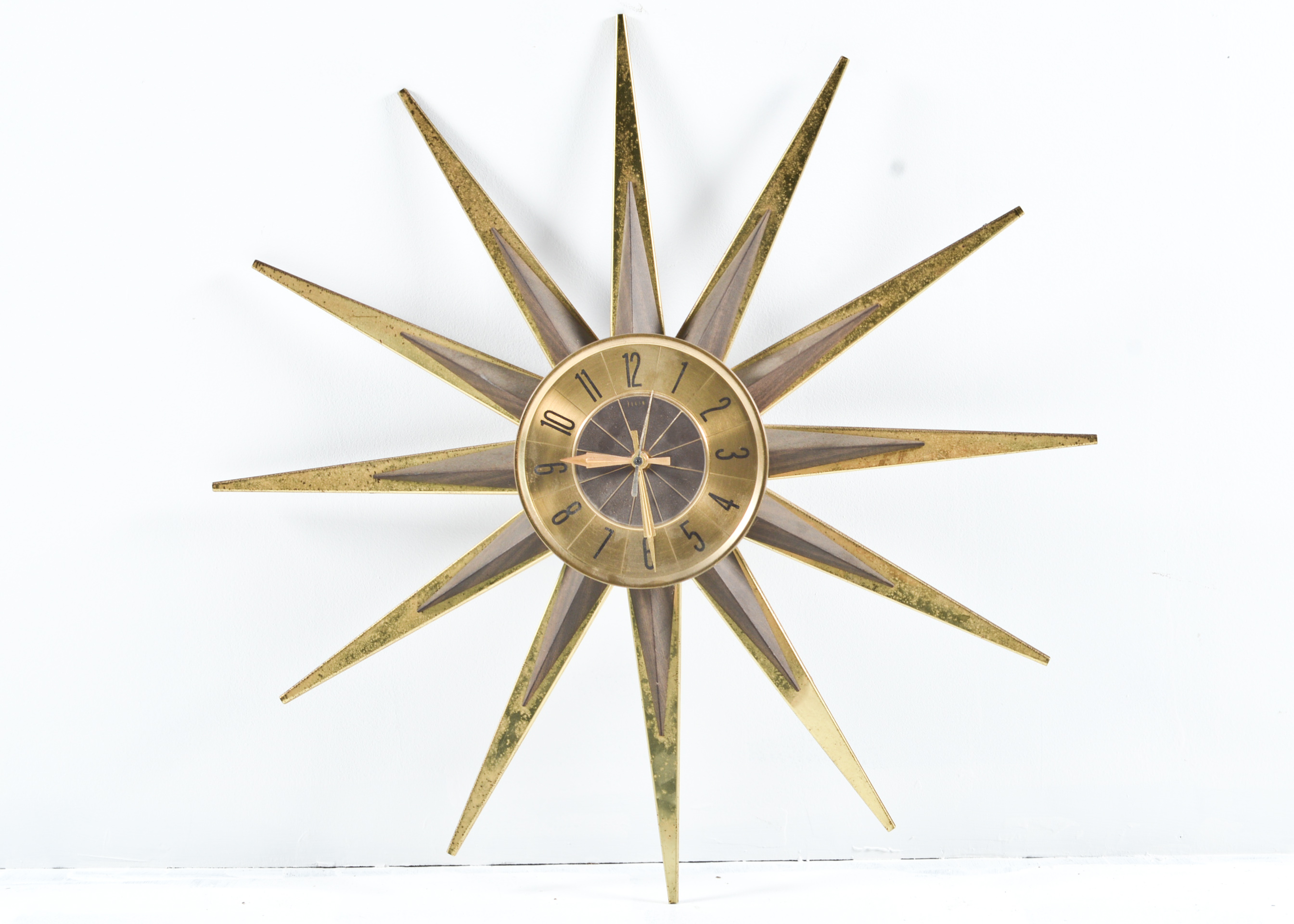 Mid Century Modern Elgin Starburst Clock EBTH