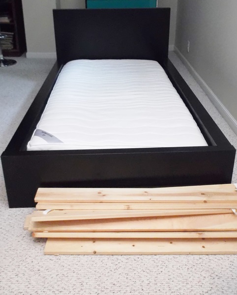 Ikea Sultan Twin Platform Bed and Mattress EBTH