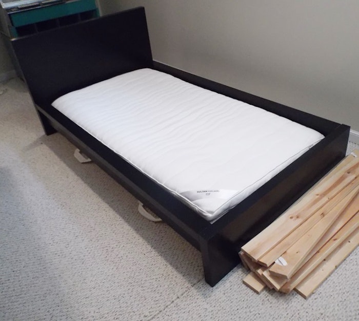 Ikea Sultan Twin Platform Bed and Mattress EBTH